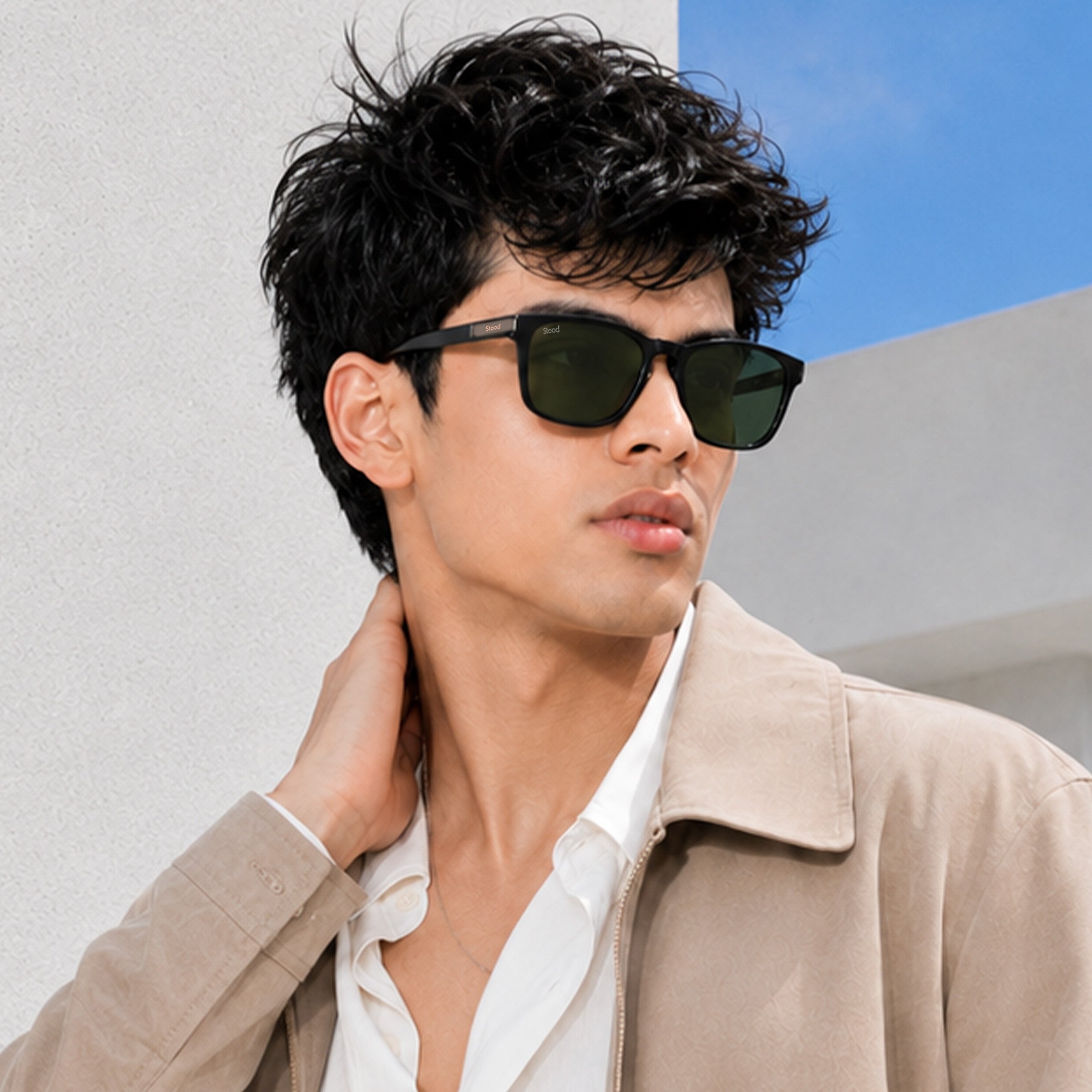 Stood Retro Square Polarized UV Protection Chashma For Men & Women New Style – SG-STD0019-C2