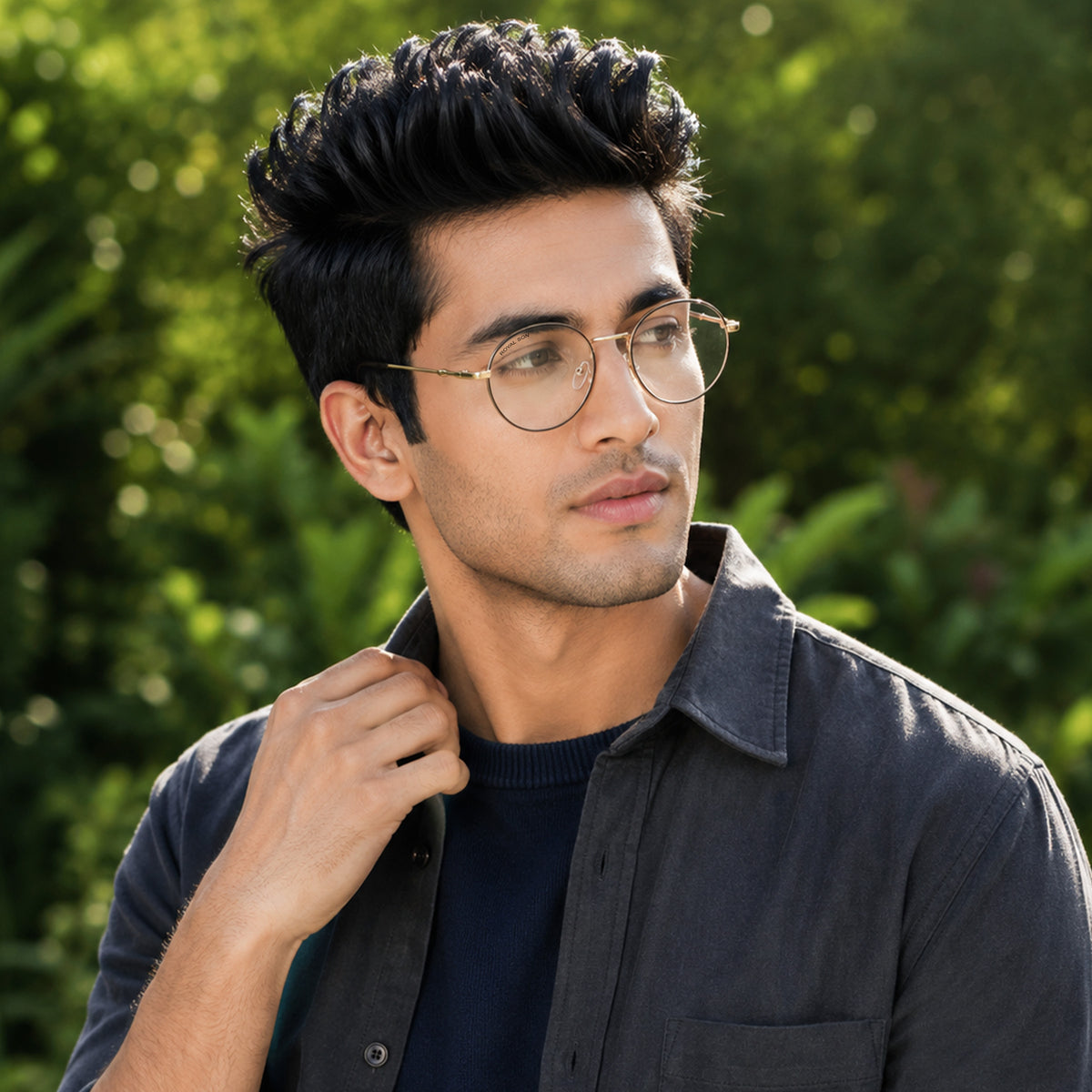 Royal Son Round Men Women Eye Glasses - SF001-C2