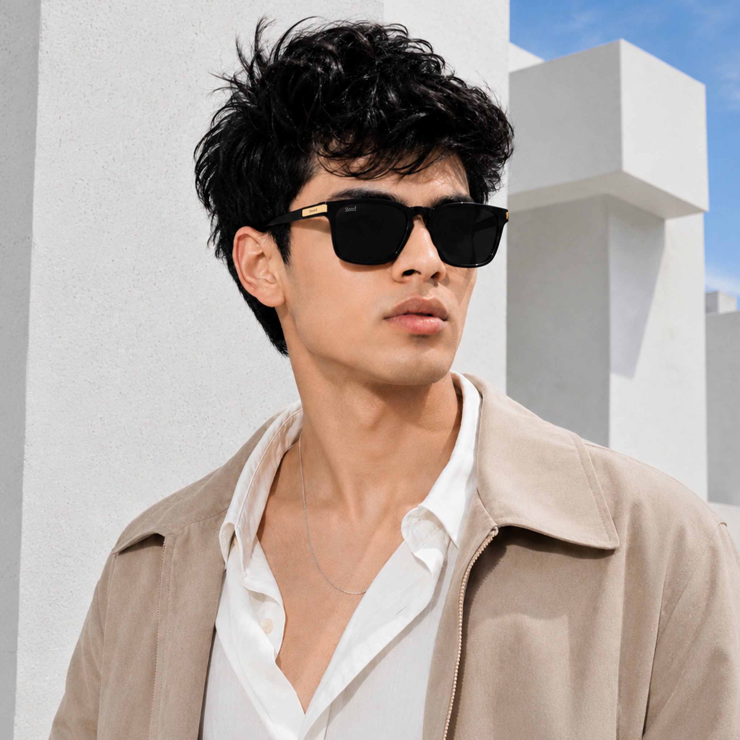 Stood Retro Square Polarized UV Protection Sunglasses For Men & Women Stylish – SG-STD0019-C1