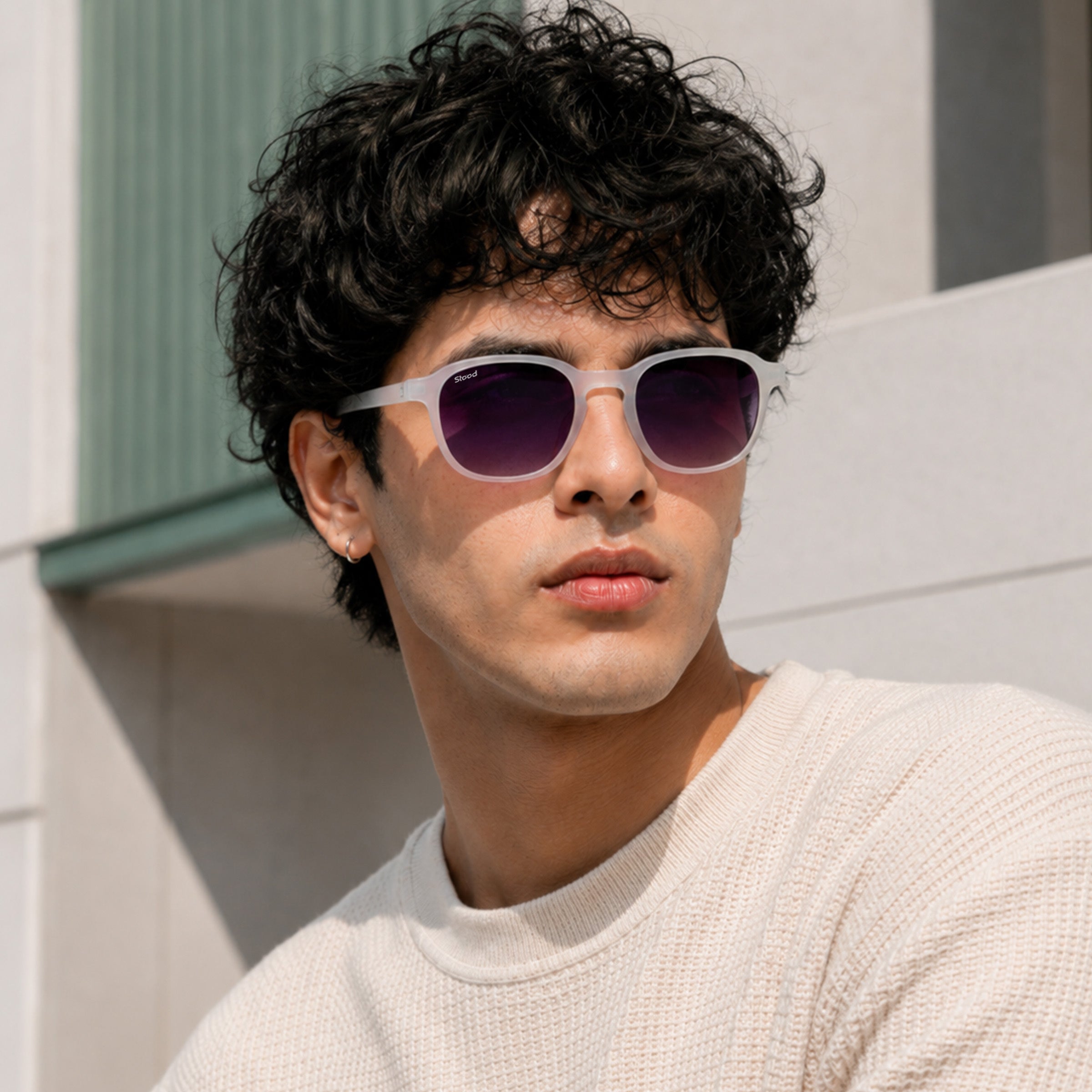 Stood Retro Square Black UV Protection Goggles For Men & Women Sunglasses – SG-STD0011-C4