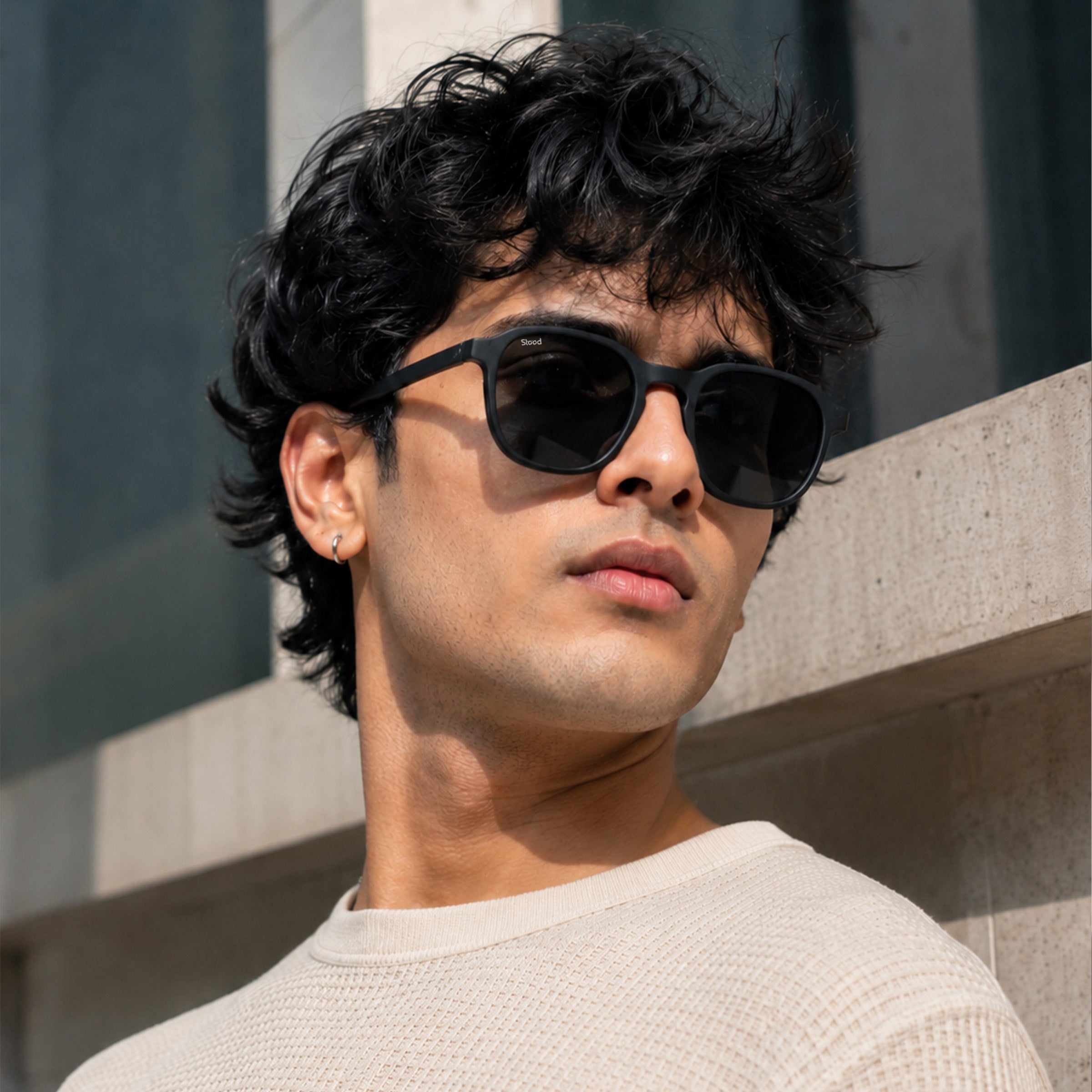 Stood Retro Square Black UV Protection Sunglasses For Men & Women Stylish – SG-STD0011-C1