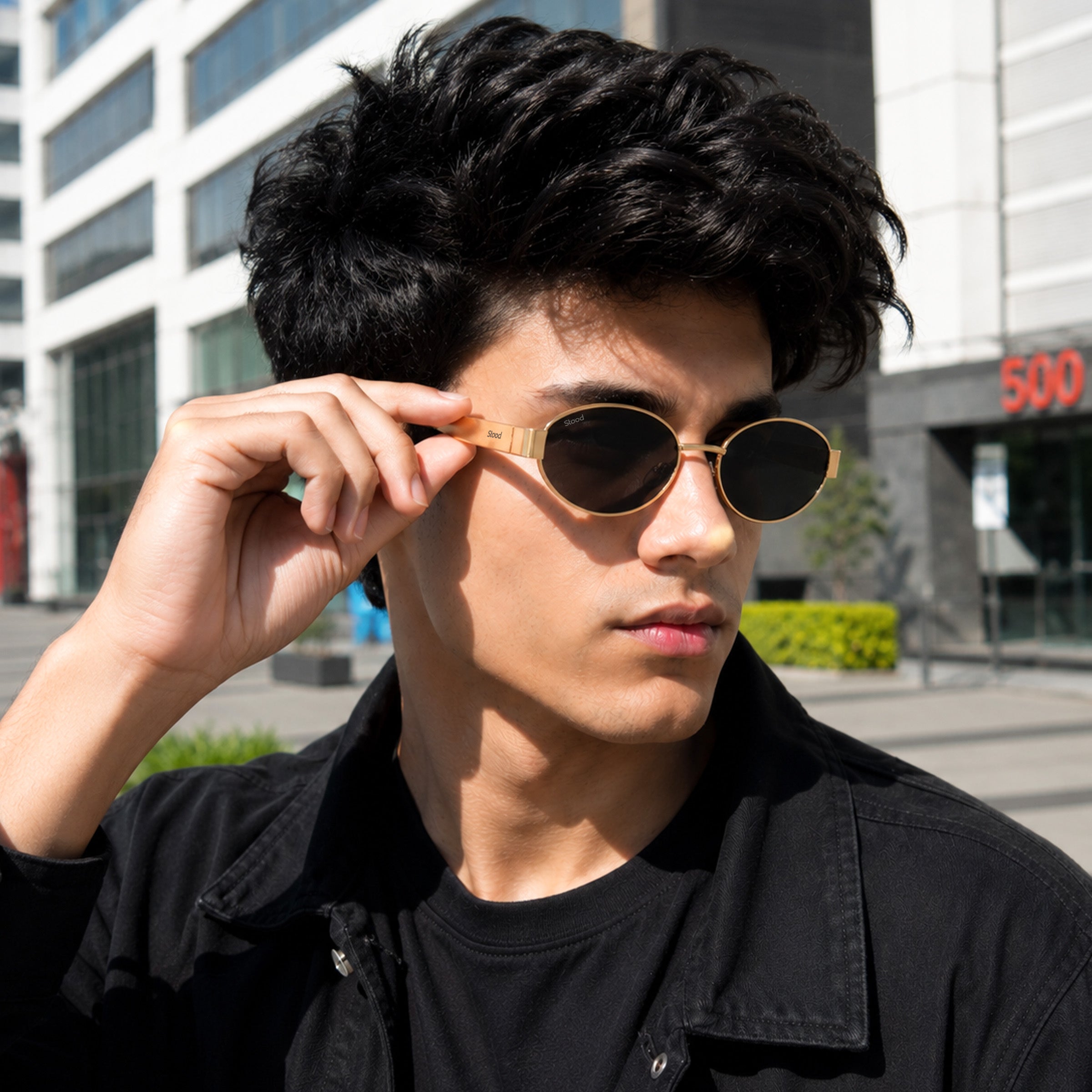 Stood Oval Black Sun Glasses For Men For Men & Women Stylish – SG-STD0023-C3