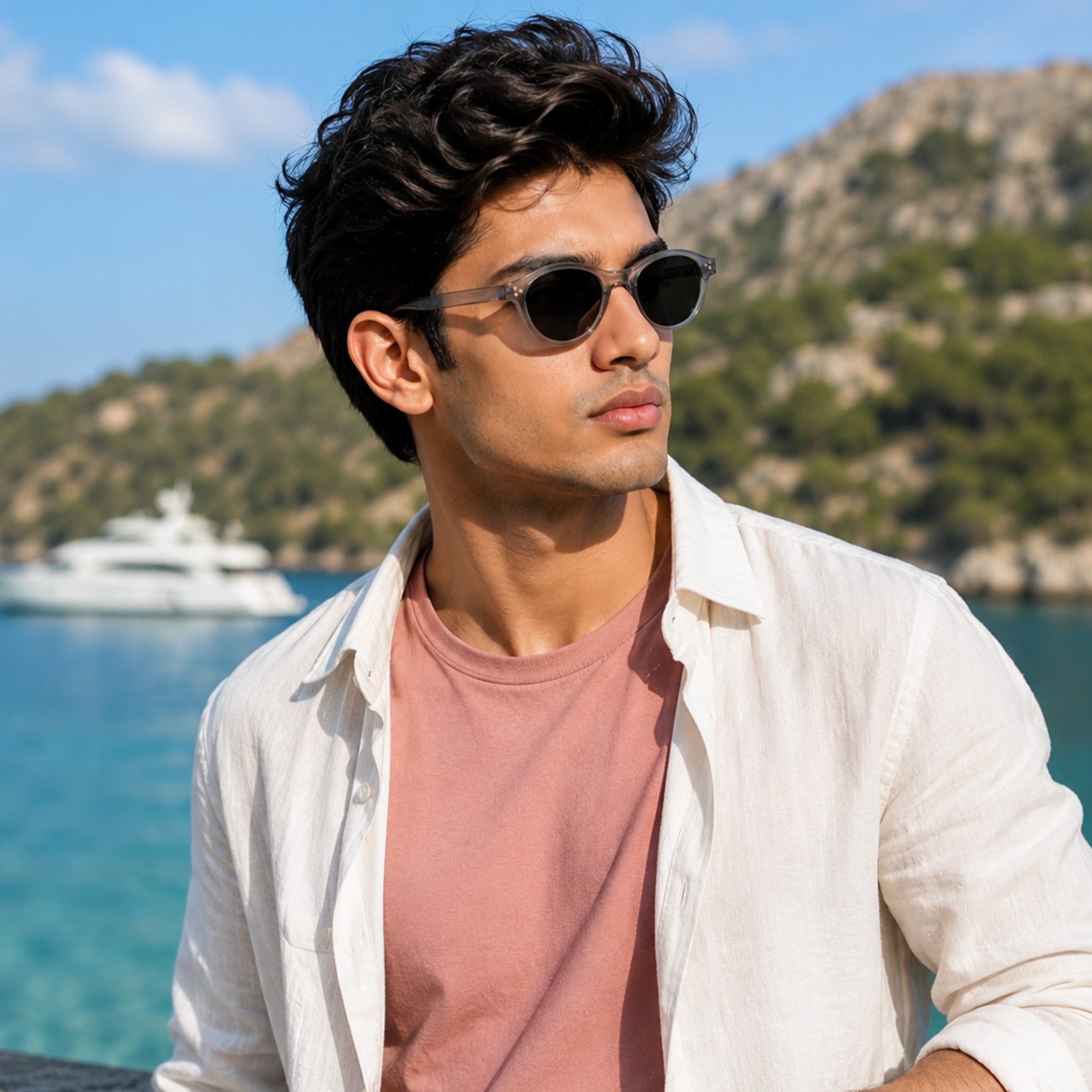 Stood Narrow Oval Black UV Protection Chashma For Men & Women New Style – SG-STD0015-C2