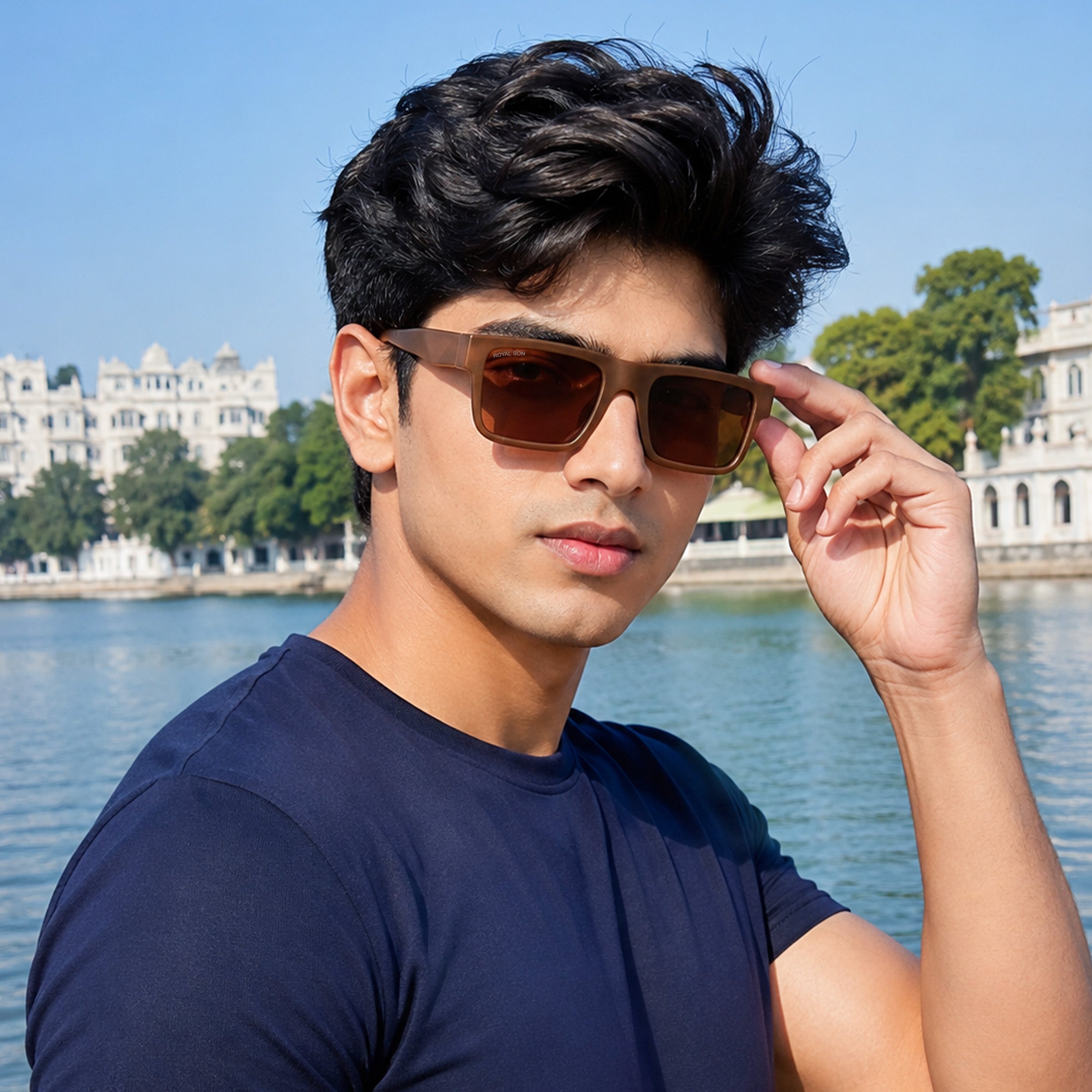 Royal Son Oversized Sunglasses Men Women - CHI00168-C3