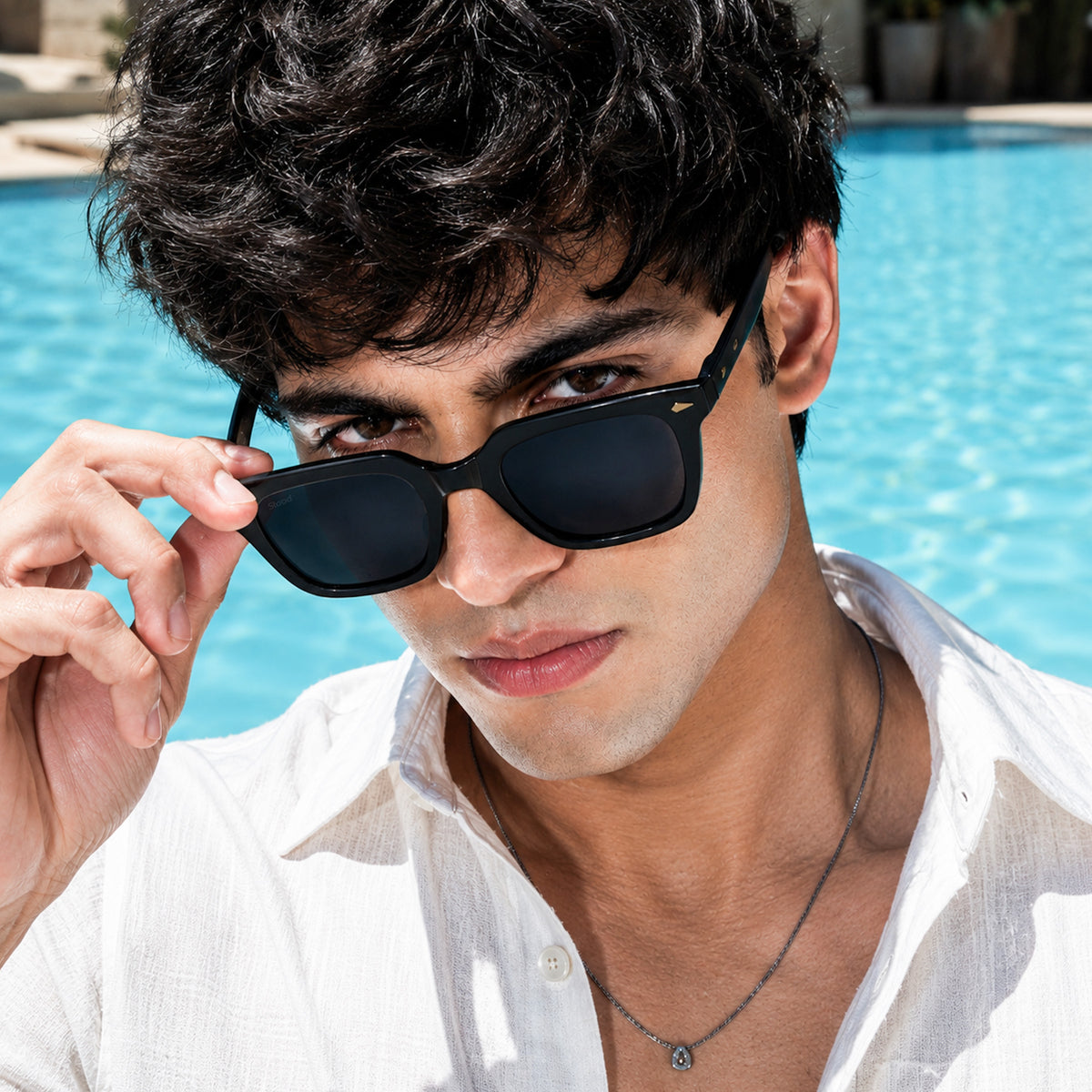 Stood Retro Square Black UV Protection Sunglasses For Men & Women Stylish – SG-STD0013-C1