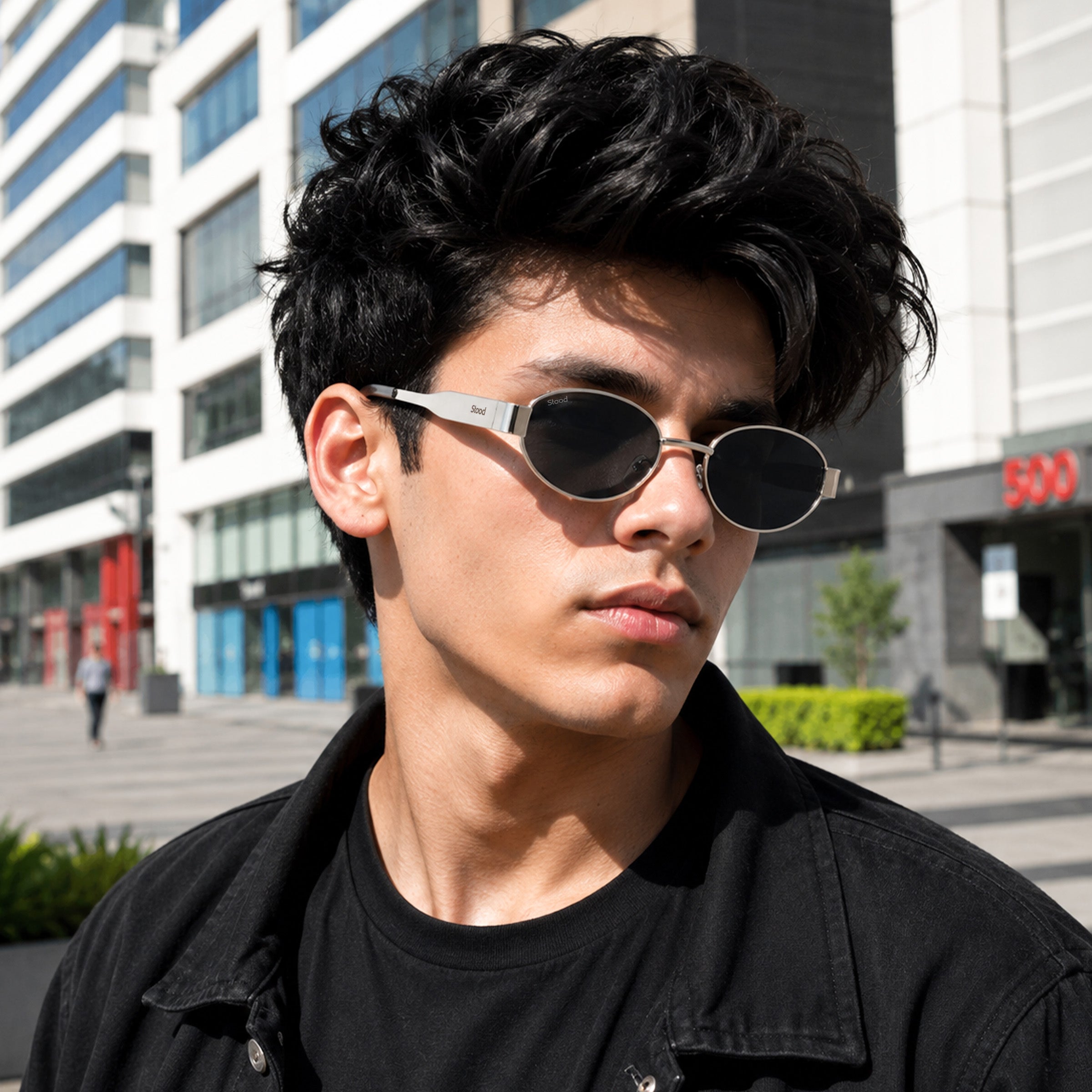 Stood Oval Black UV Protection Chashma For Men & Women New Style – SG-STD0023-C2