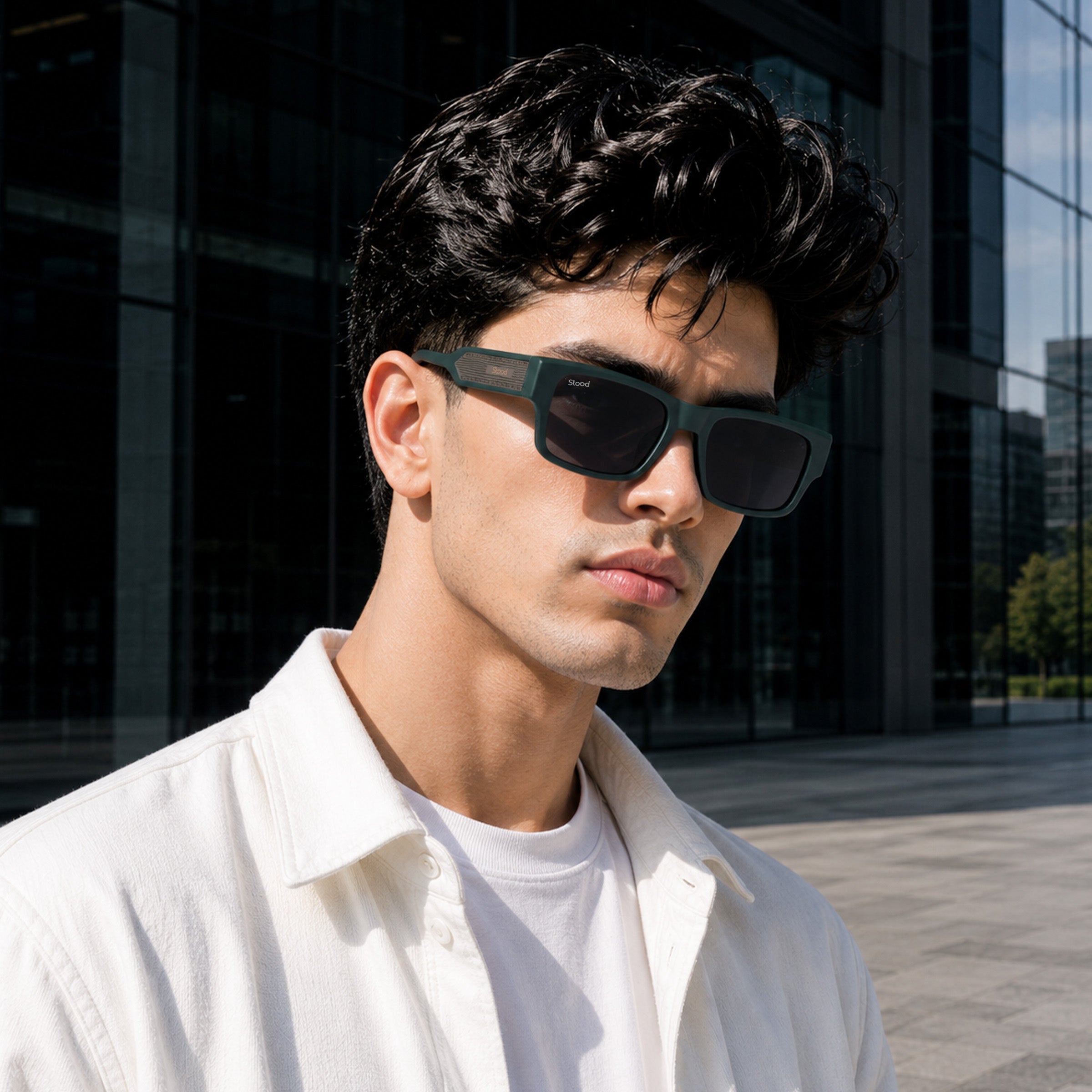 Stood Square Black Polarized UV Protection Goggles For Men & Women Sunglasses – SG-STD0029-C3
