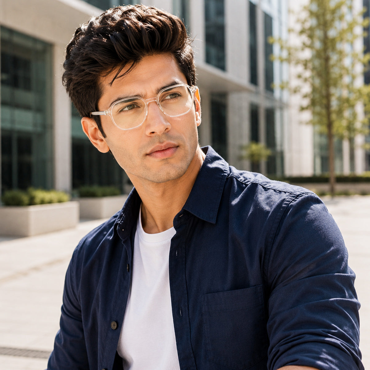 Royal Son Polygon Men's Spectacles - SF0025-C4
