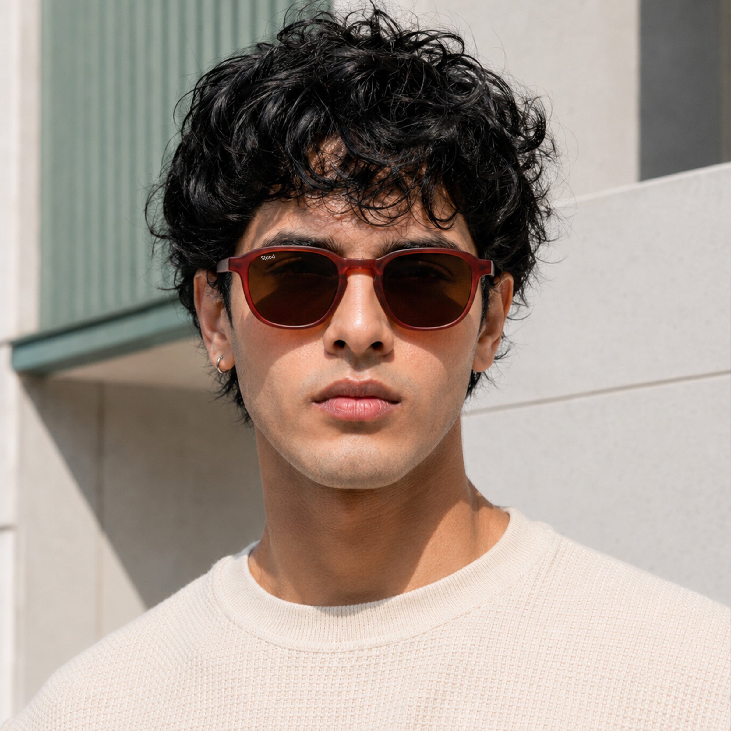 Stood Retro Square Brown UV Protection Chashma For Men & Women New Style – SG-STD0011-C2