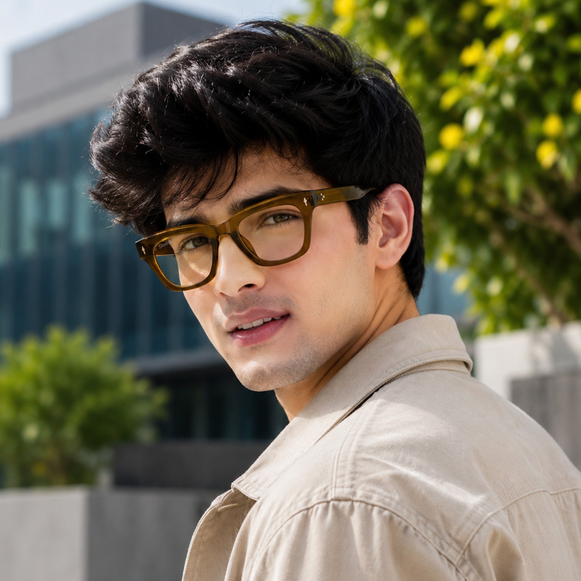 Stood Square Eye Protection Anti Glare Computer Glasses For Men & Women – SF-STD0027-C3