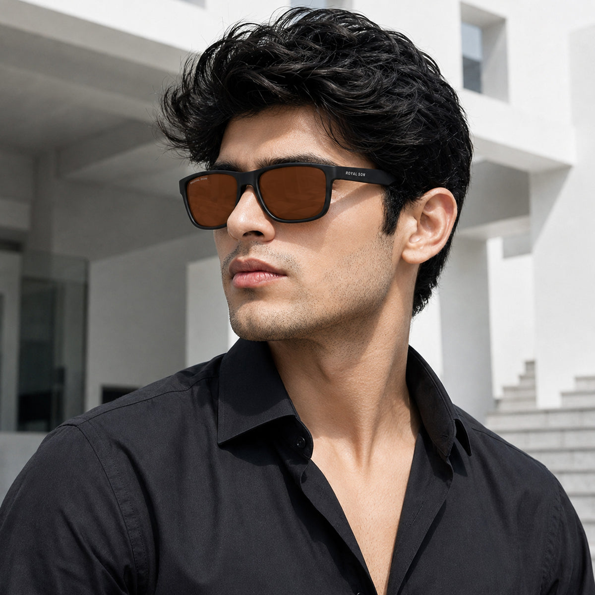 Royal Son Sports Black Polarized Sunglasses Men Women- CHI00173-C2