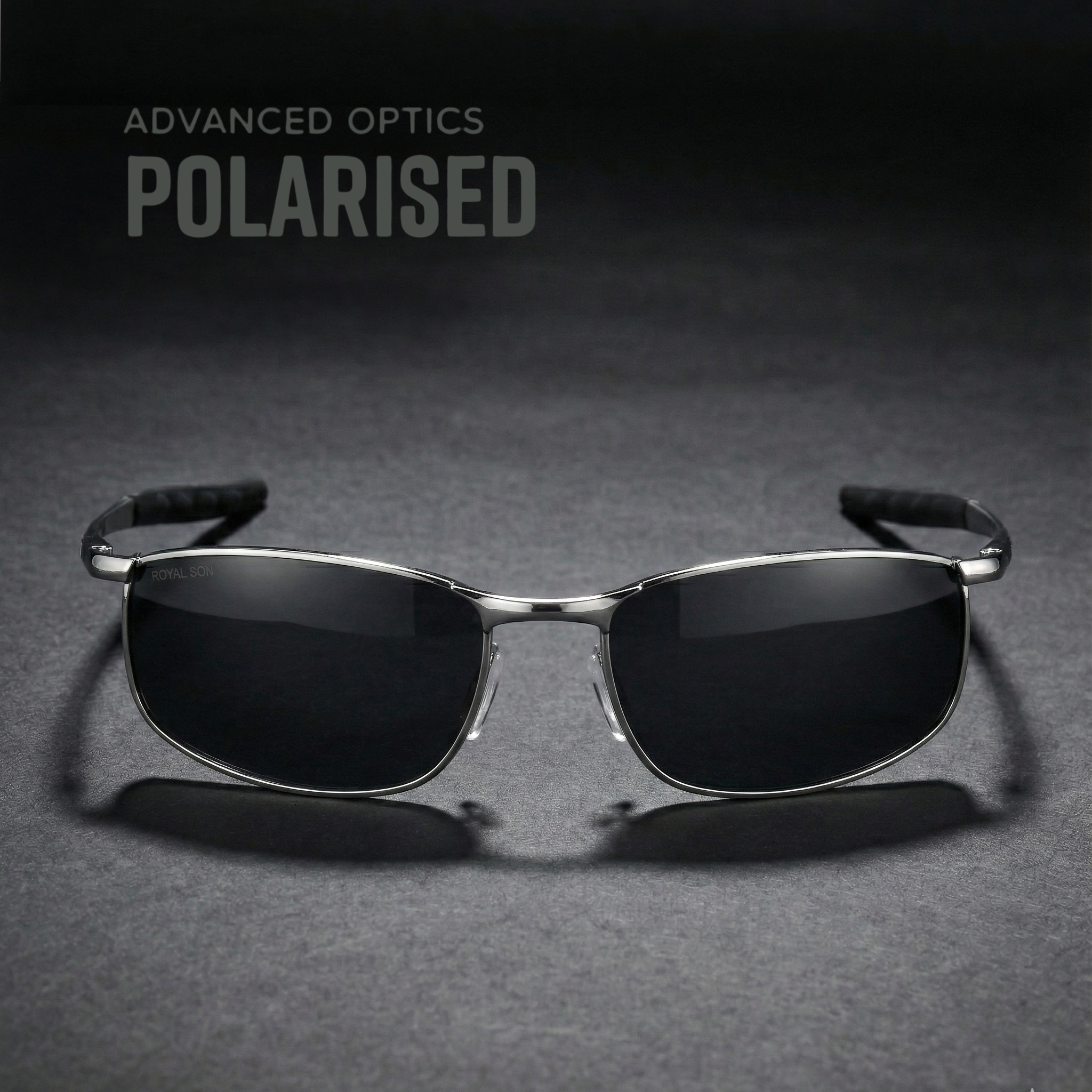 Royal Son Wrap-Around Polarized Men Sunglasses - CHI0083-C1