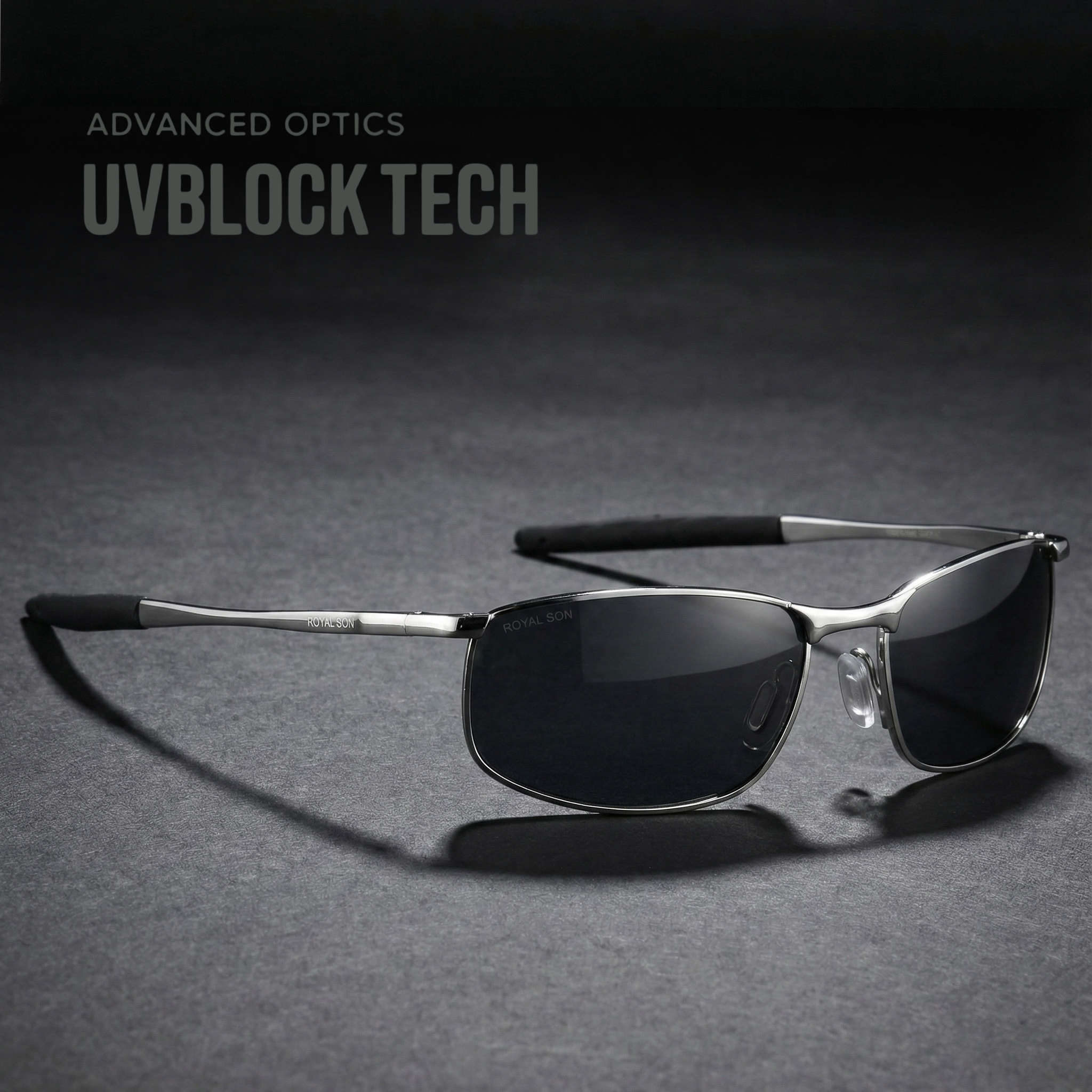 Royal Son Wrap-Around Polarized Men Sunglasses - CHI0083-C1