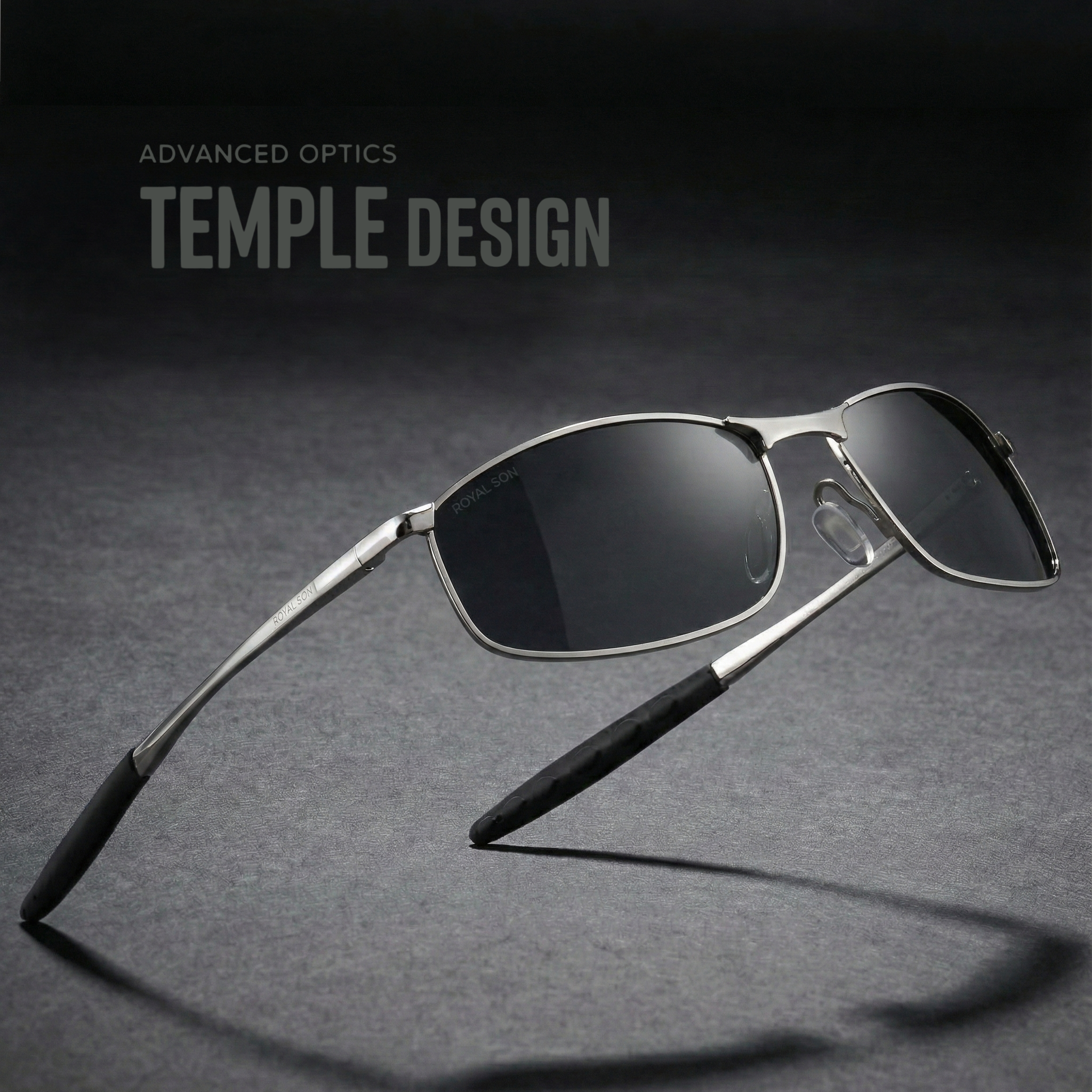 Royal Son Wrap-Around Polarized Men Sunglasses - CHI0083-C1