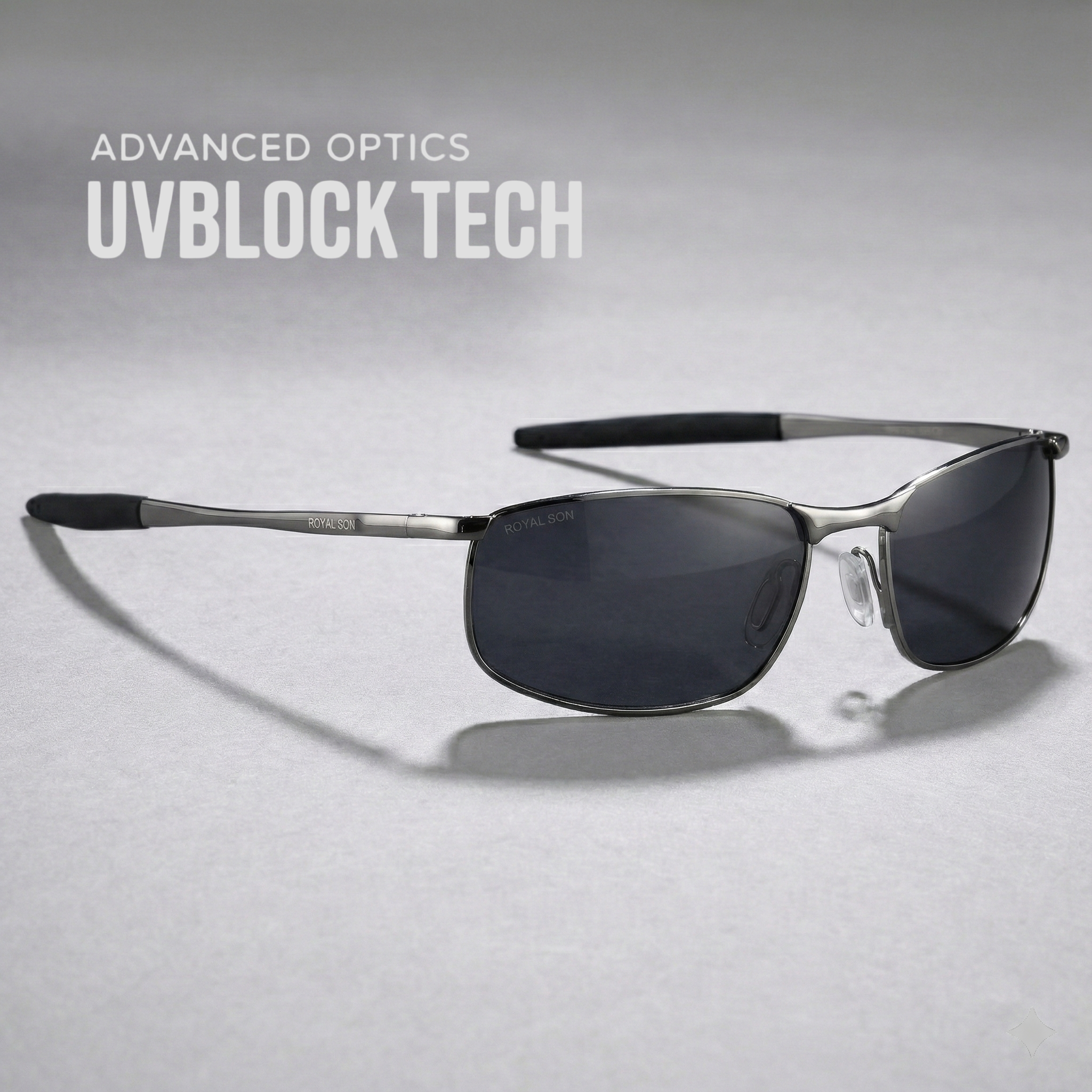 Royal Son Wrap-Around Polarized Men Sunglasses - CHI0083-C2