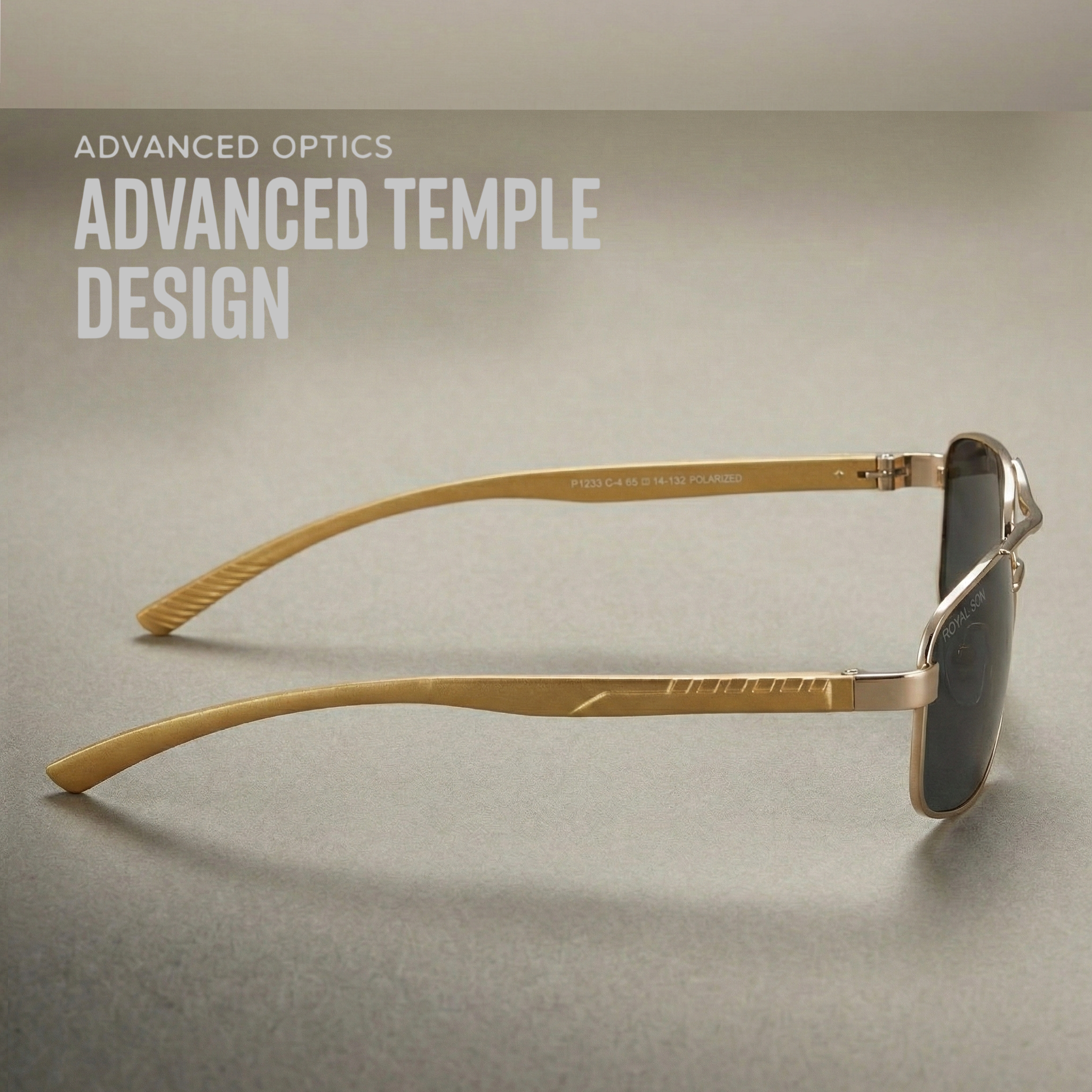 Royal Son Rectangular Polarized Men Sunglasses - CHI0085-C4