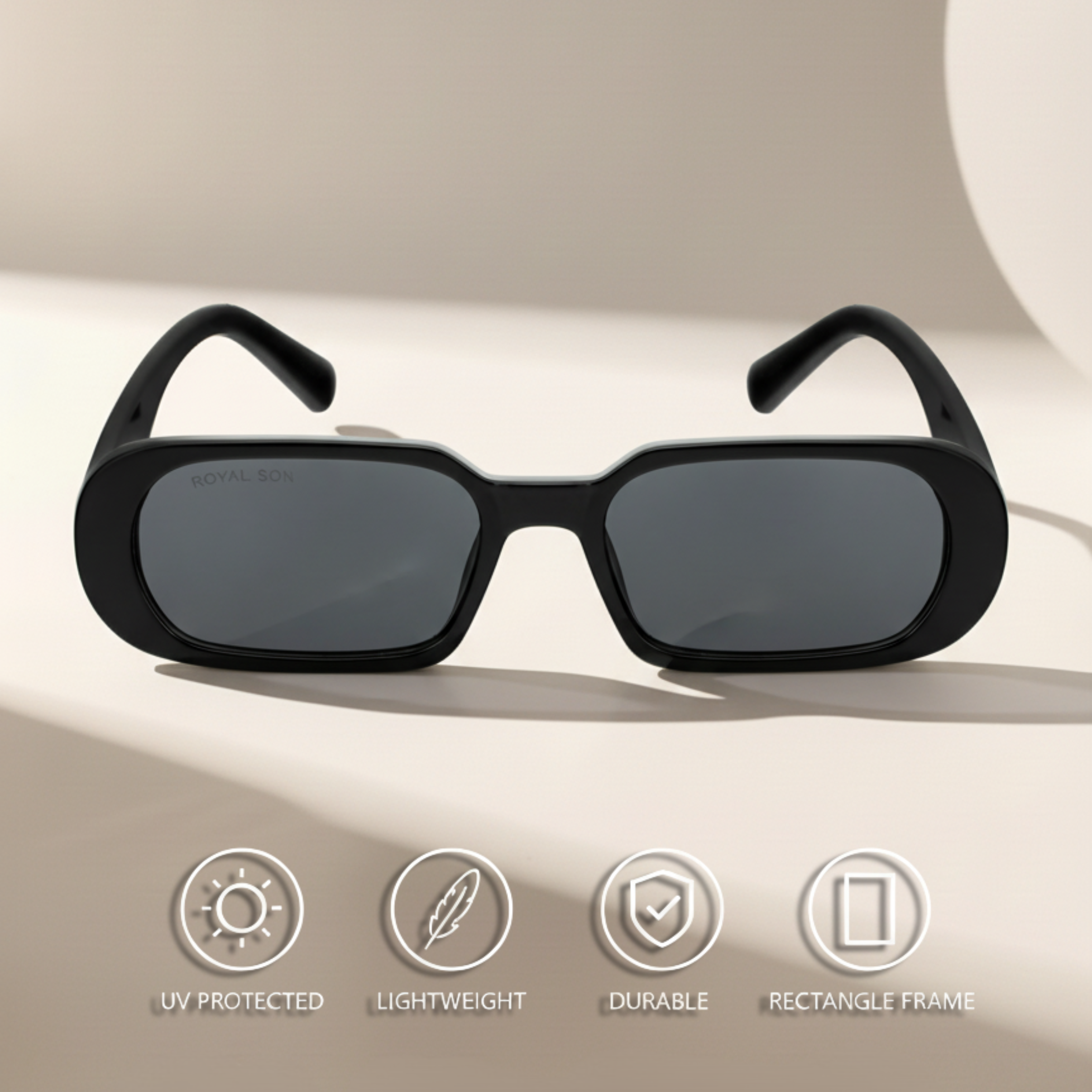 Royal Son Rectangular UV Protected Women Sunglasses - CHIWM00120-C1