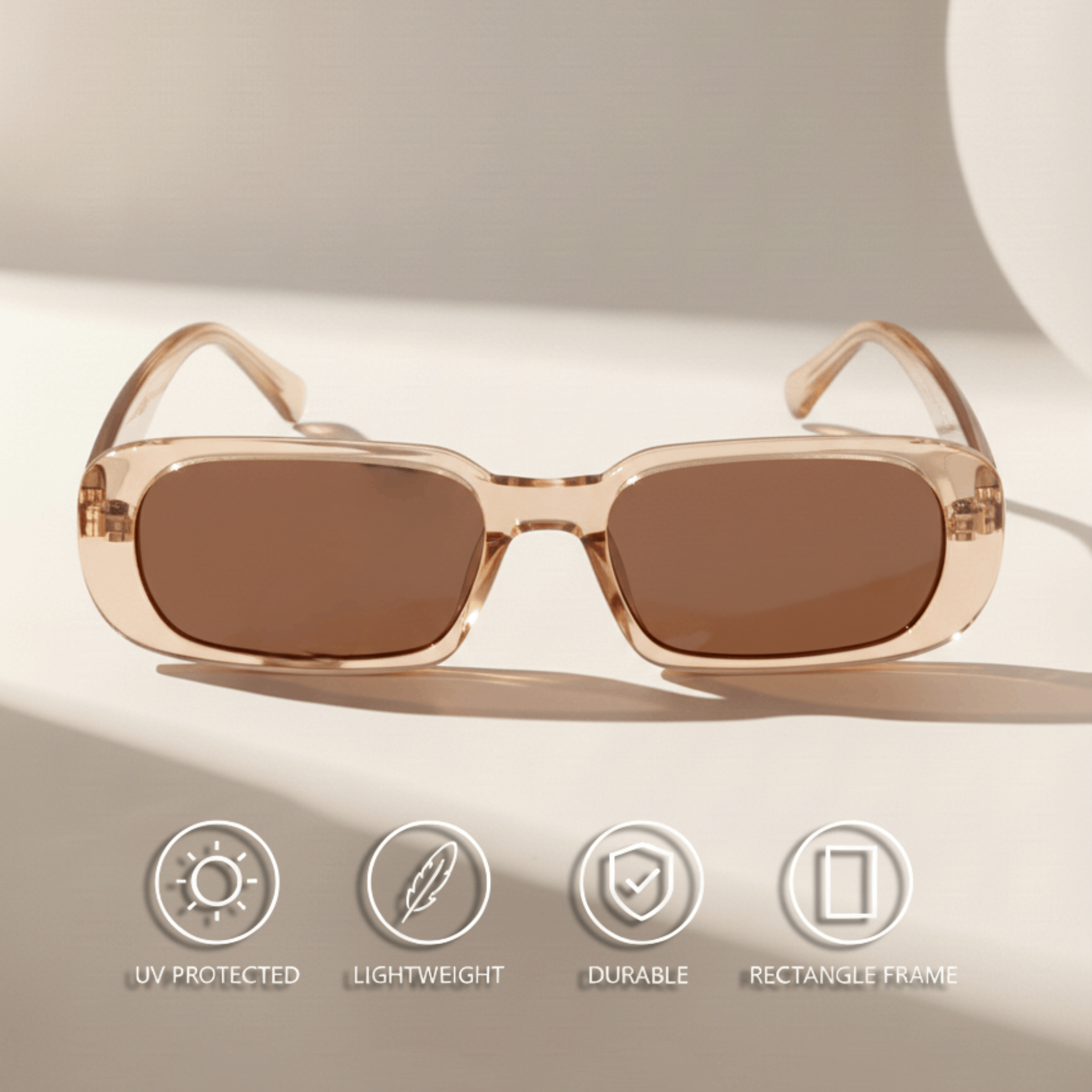 Royal Son Rectangular UV Protected Women Sunglasses - CHIWM00120-C2