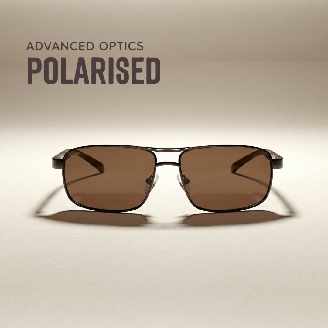 Royal Son Rectangular Polarized Men Sunglasses - CHI0085-C3