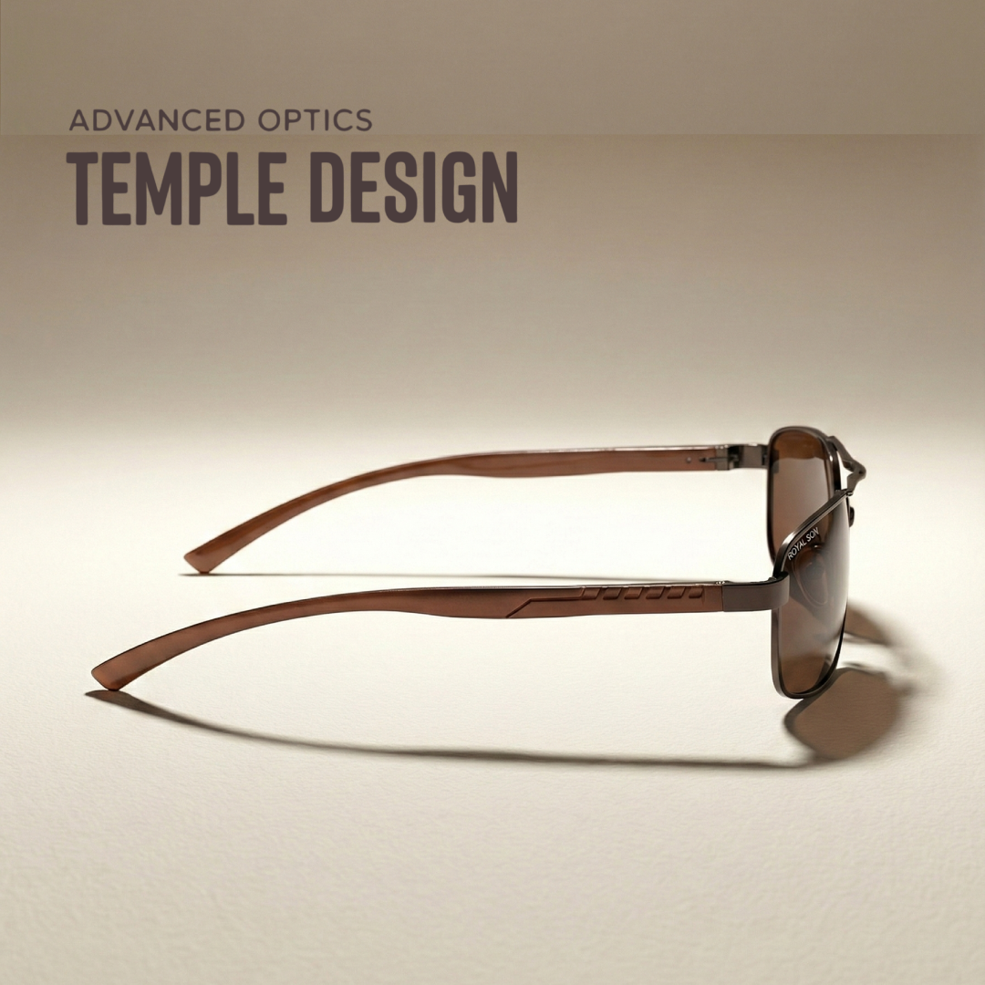 Royal Son Rectangular Polarized Men Sunglasses - CHI0085-C3