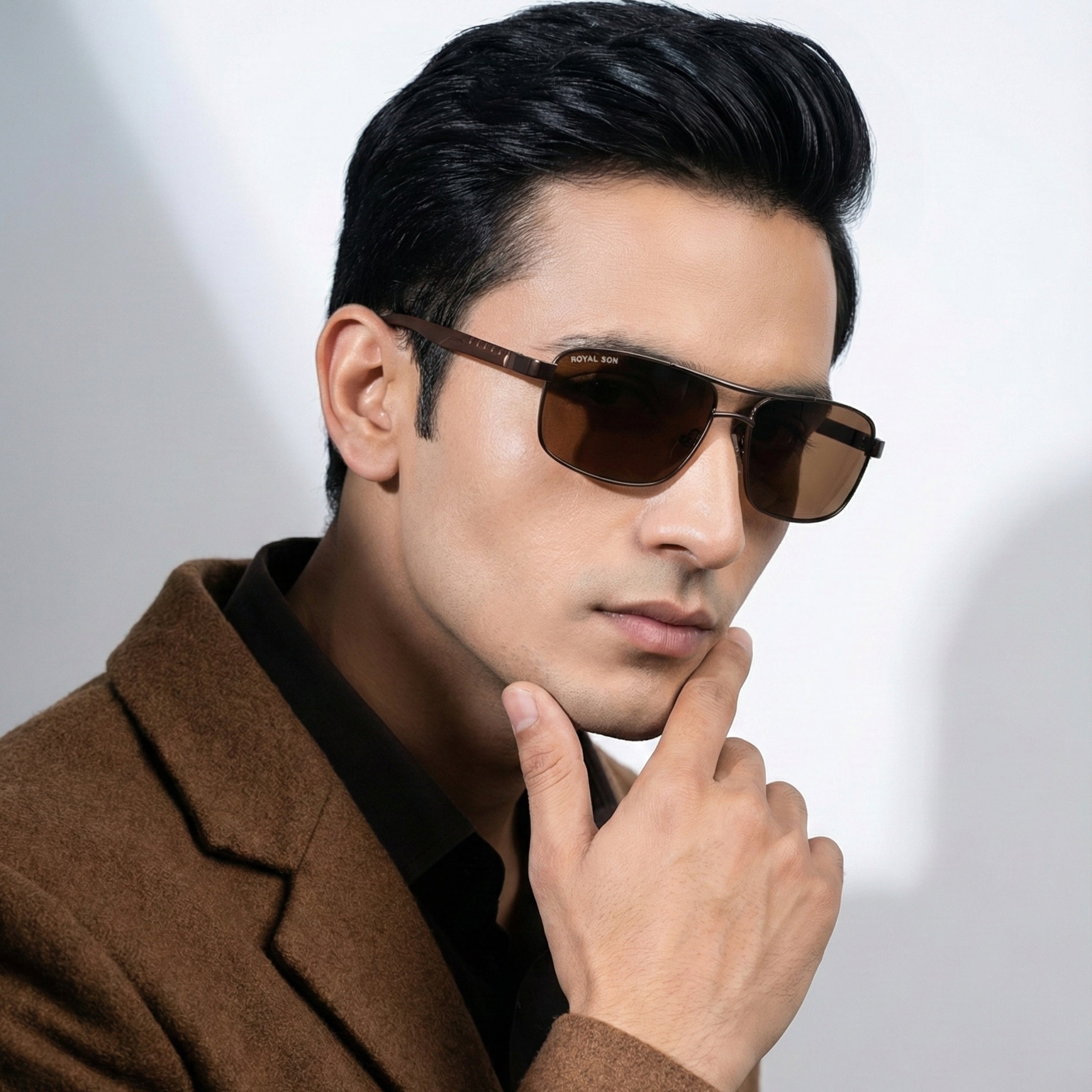 Royal Son Rectangular Polarized Men Sunglasses - CHI0085-C3