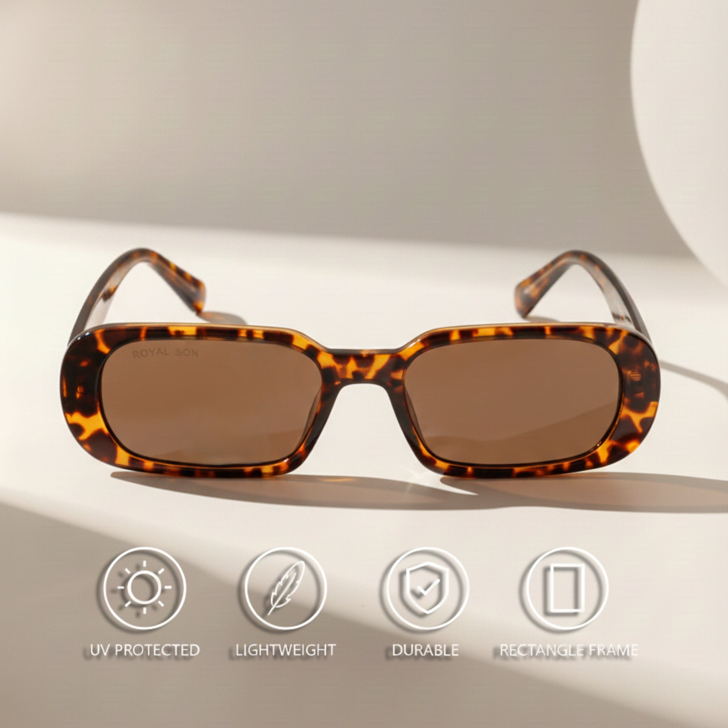 Royal Son Rectangular UV Protected Women Sunglasses - CHIWM00120-C4