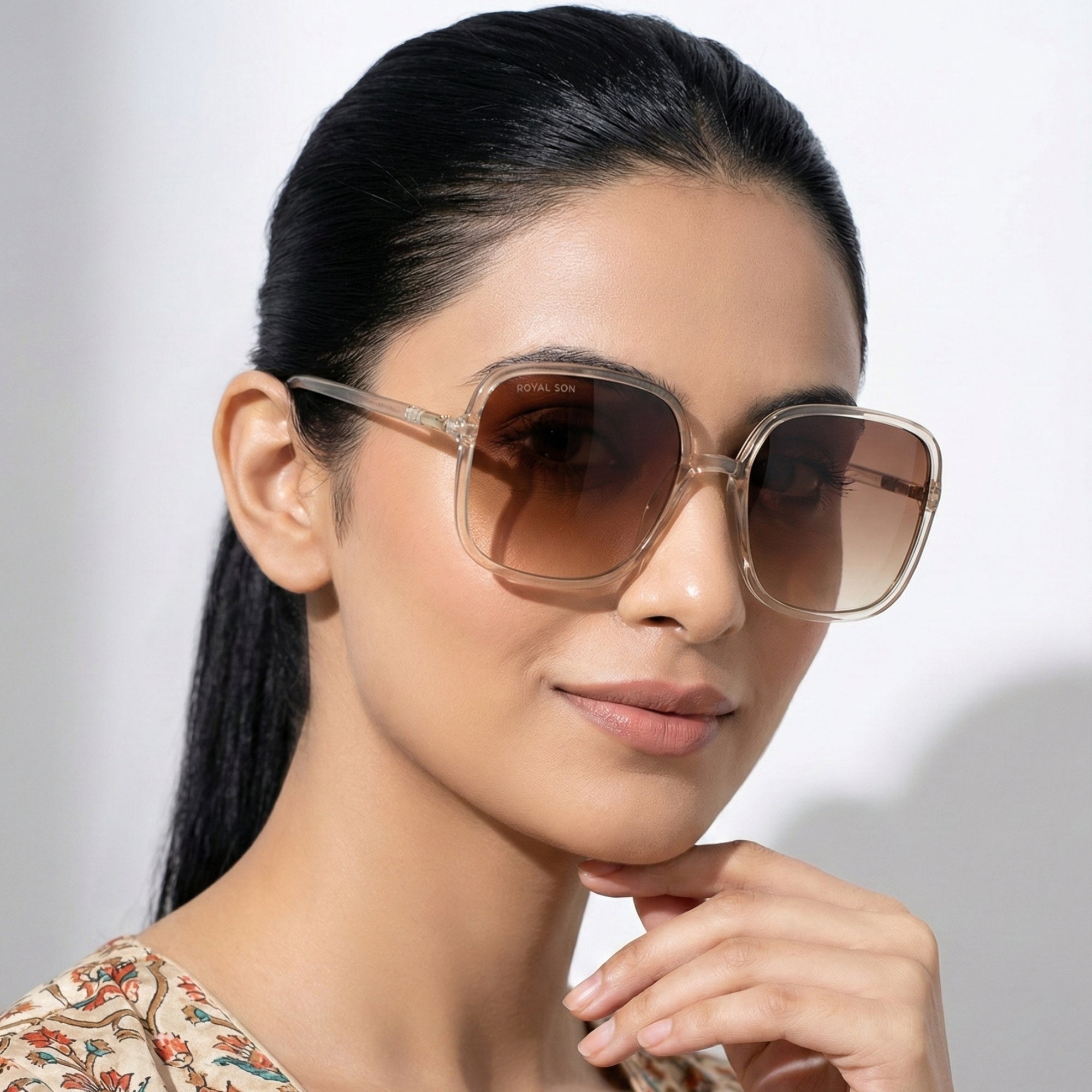 Royal Son Oversized Square UV Protected Women Sunglasses - CHI0096-C2