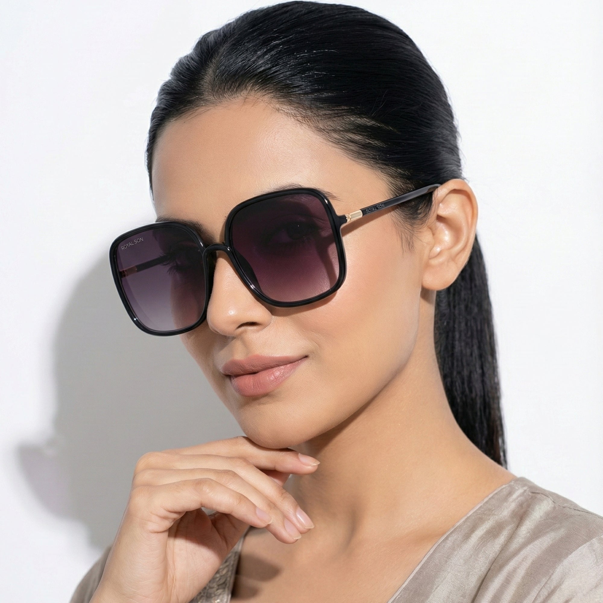 Royal Son Oversized Square UV Protected Women Sunglasses - CHI0096-C1