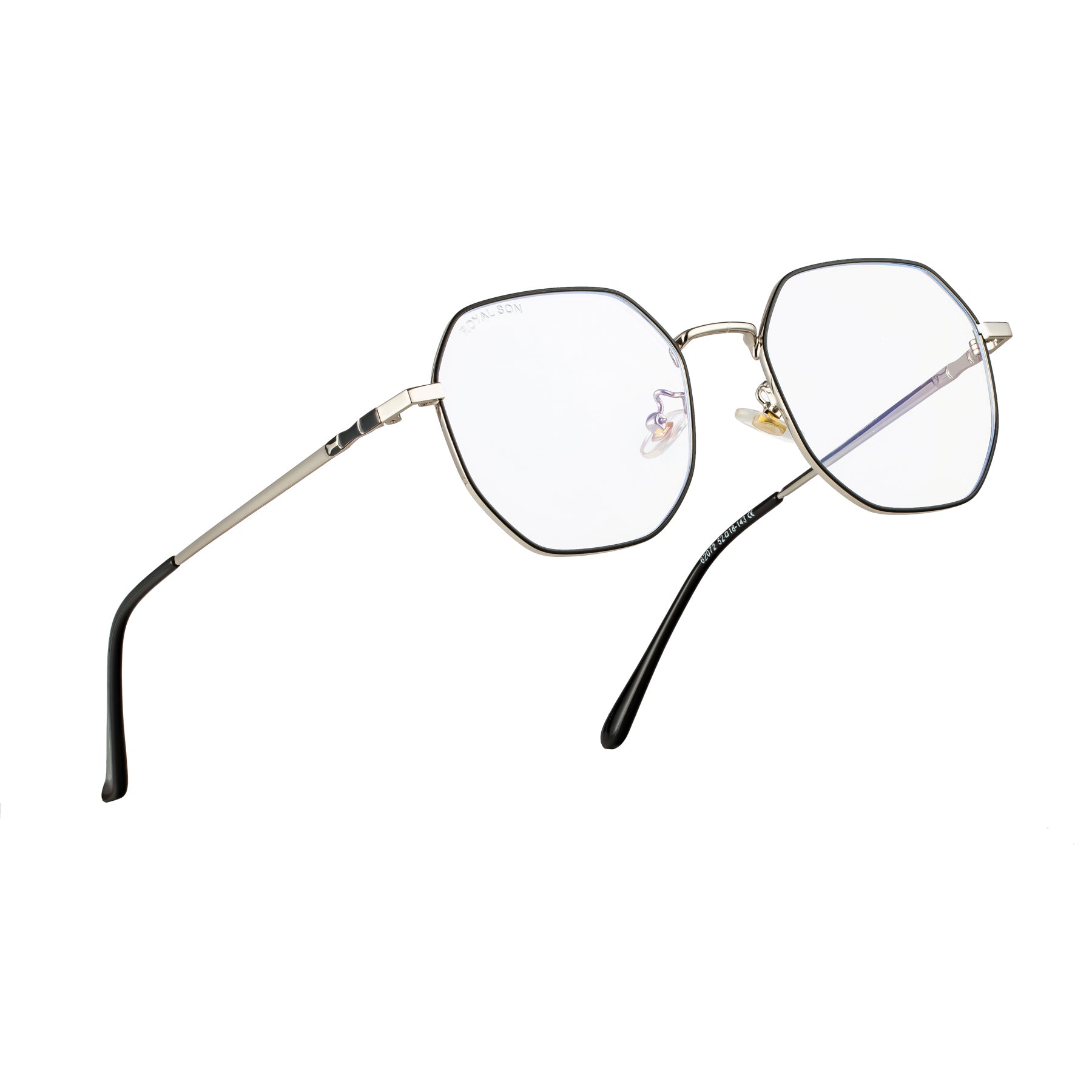 Royal Son Hexagonal Blue Ray Cut Men Women Eye Glasses - SF0019-C2