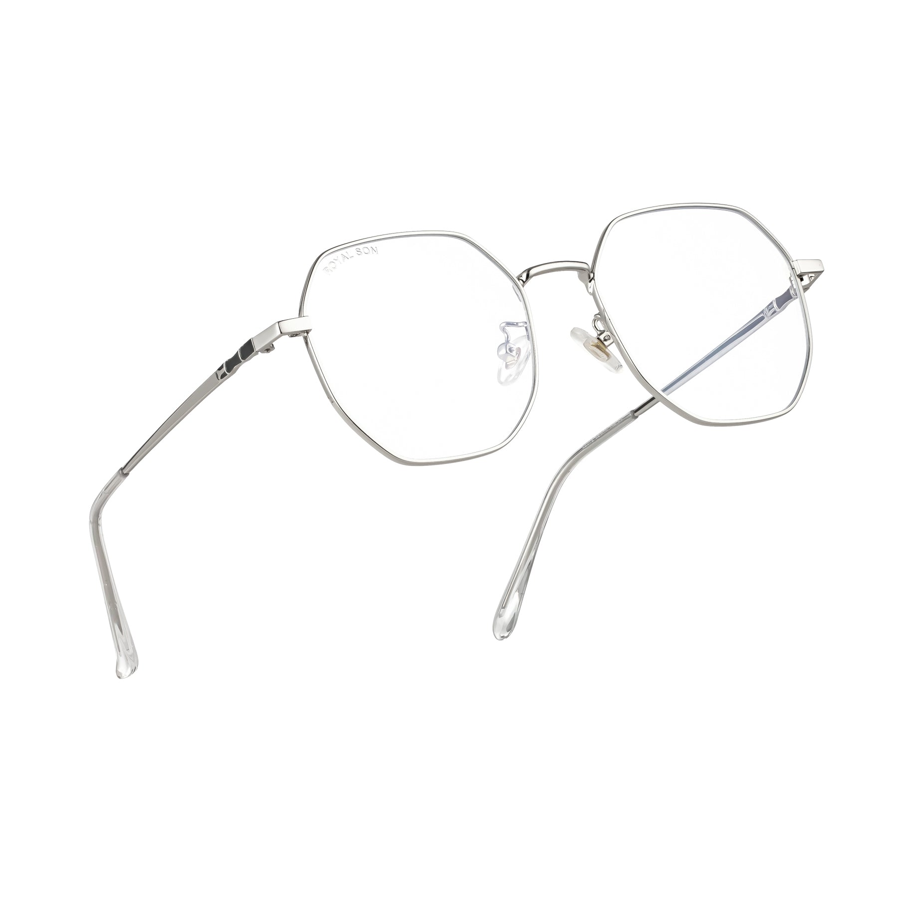 Royal Son Hexagonal Blue Ray Cut Men Women Eye Glasses - SF0019-C3