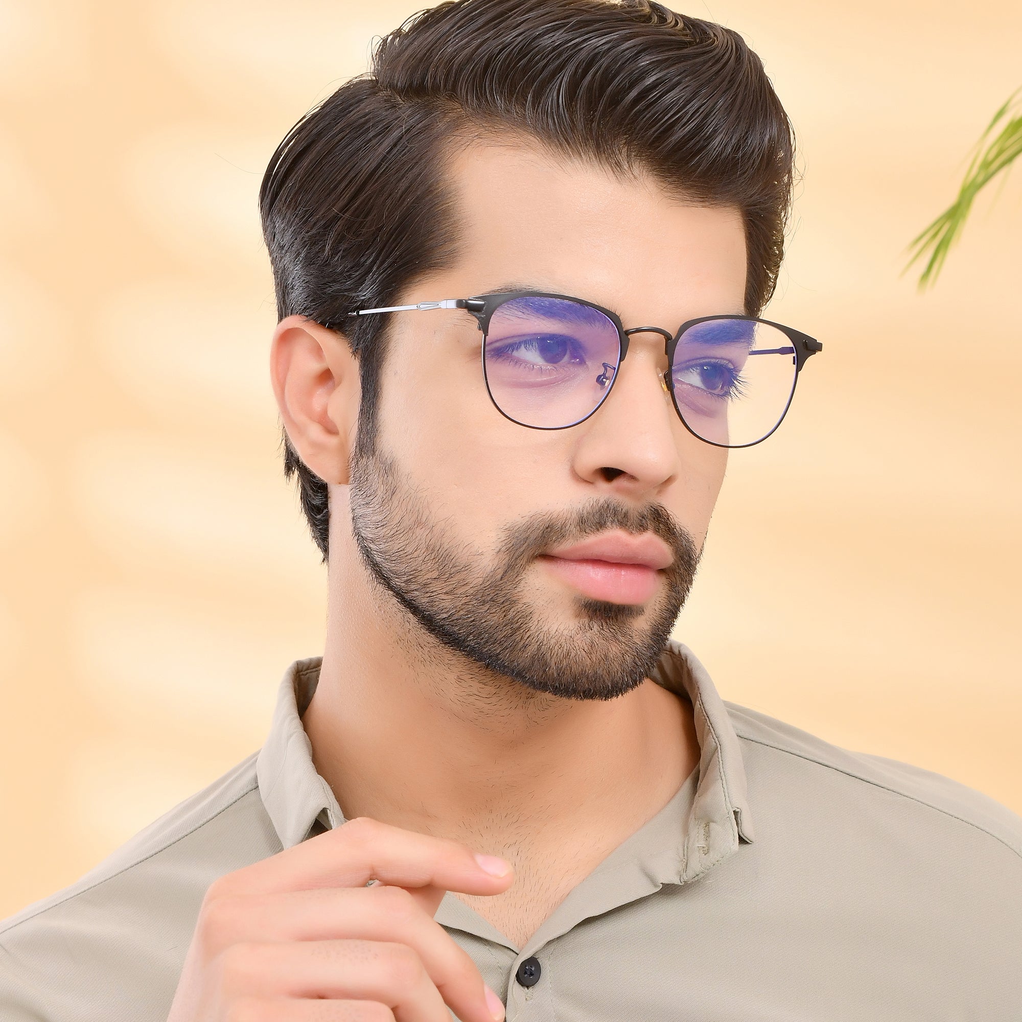 Royal Son Round Blue Ray Cut Men Women Eye Glasses - SF0022-C1
