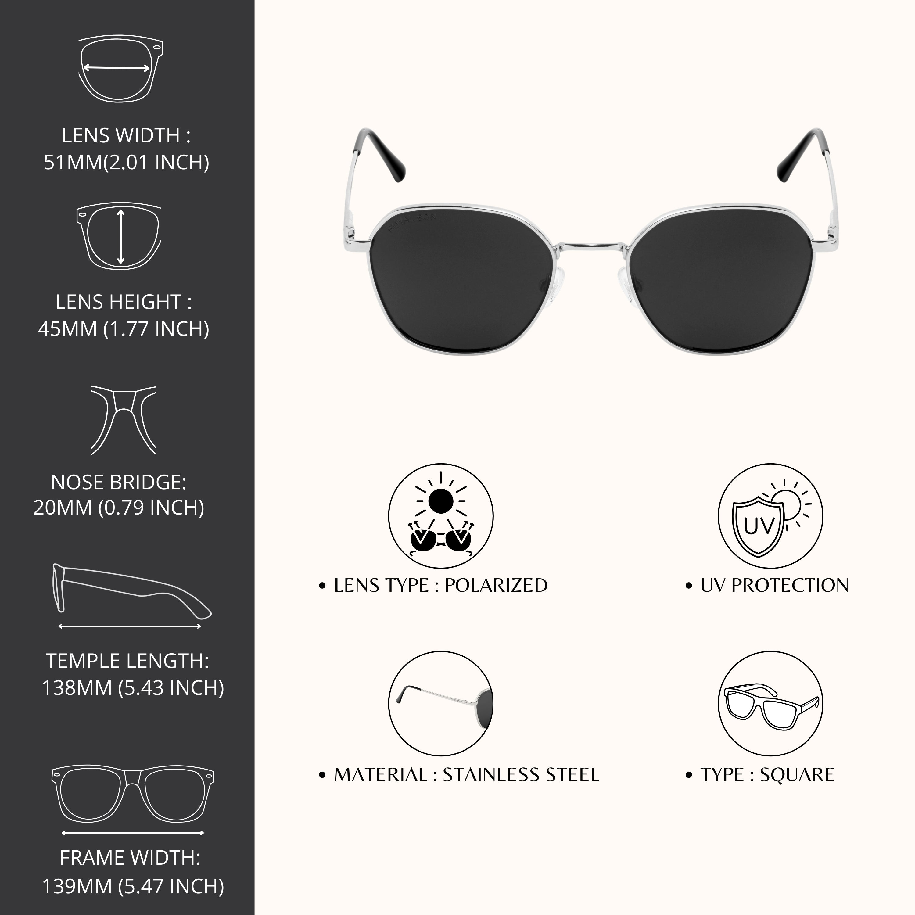 ROYAL SON Computer Glasses for Men and Women – RS5050-C3