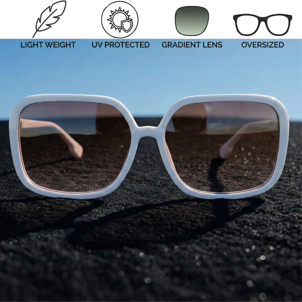 Royal Son Oversized Square UV Protected Women Sunglasses - CHI0096-C8