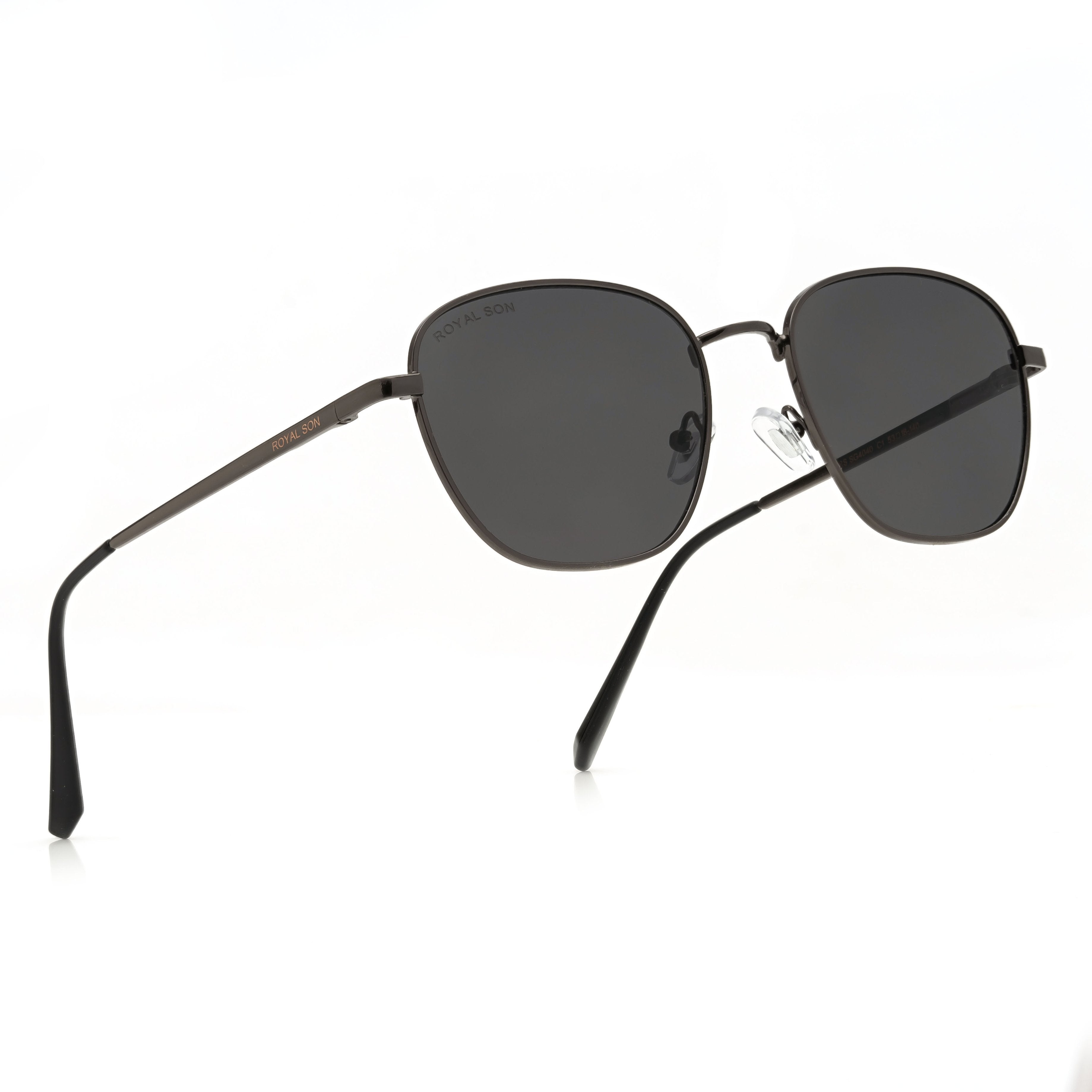 ROYAL SON Black UV Protection Sunglasses for Men Women - SG-RS4040-C1