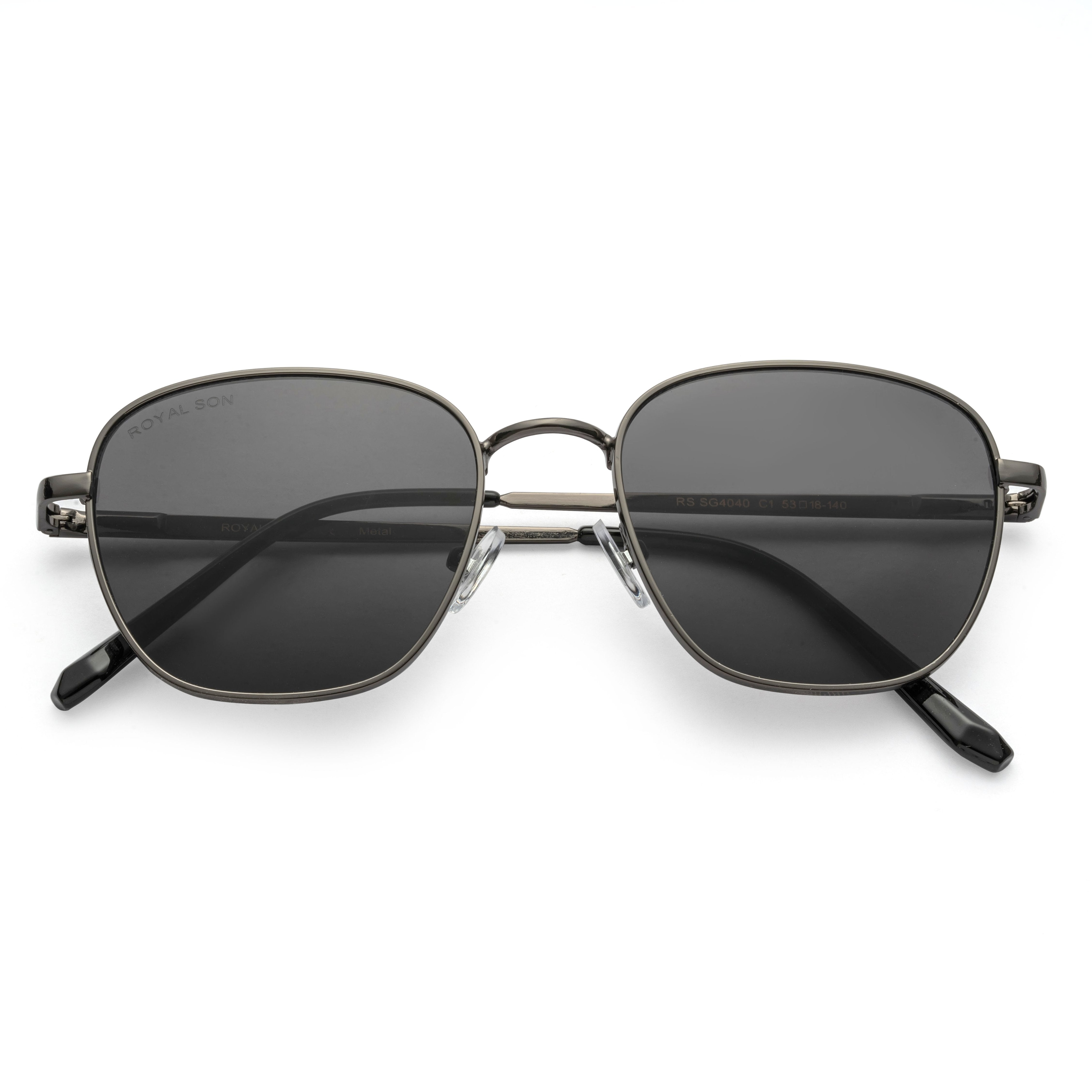 ROYAL SON Black UV Protection Sunglasses for Men Women - SG-RS4040-C1