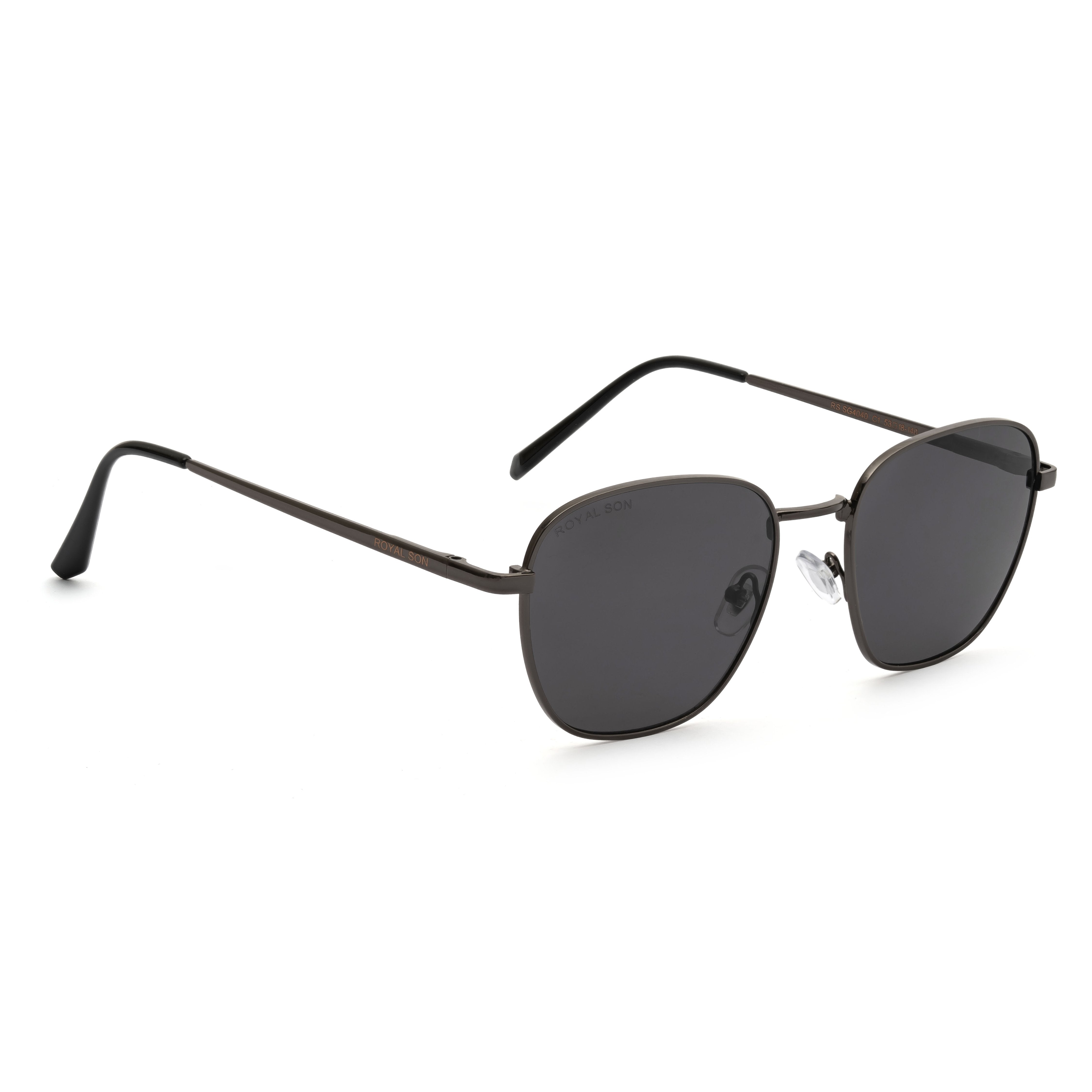 ROYAL SON Black UV Protection Sunglasses for Men Women - SG-RS4040-C1