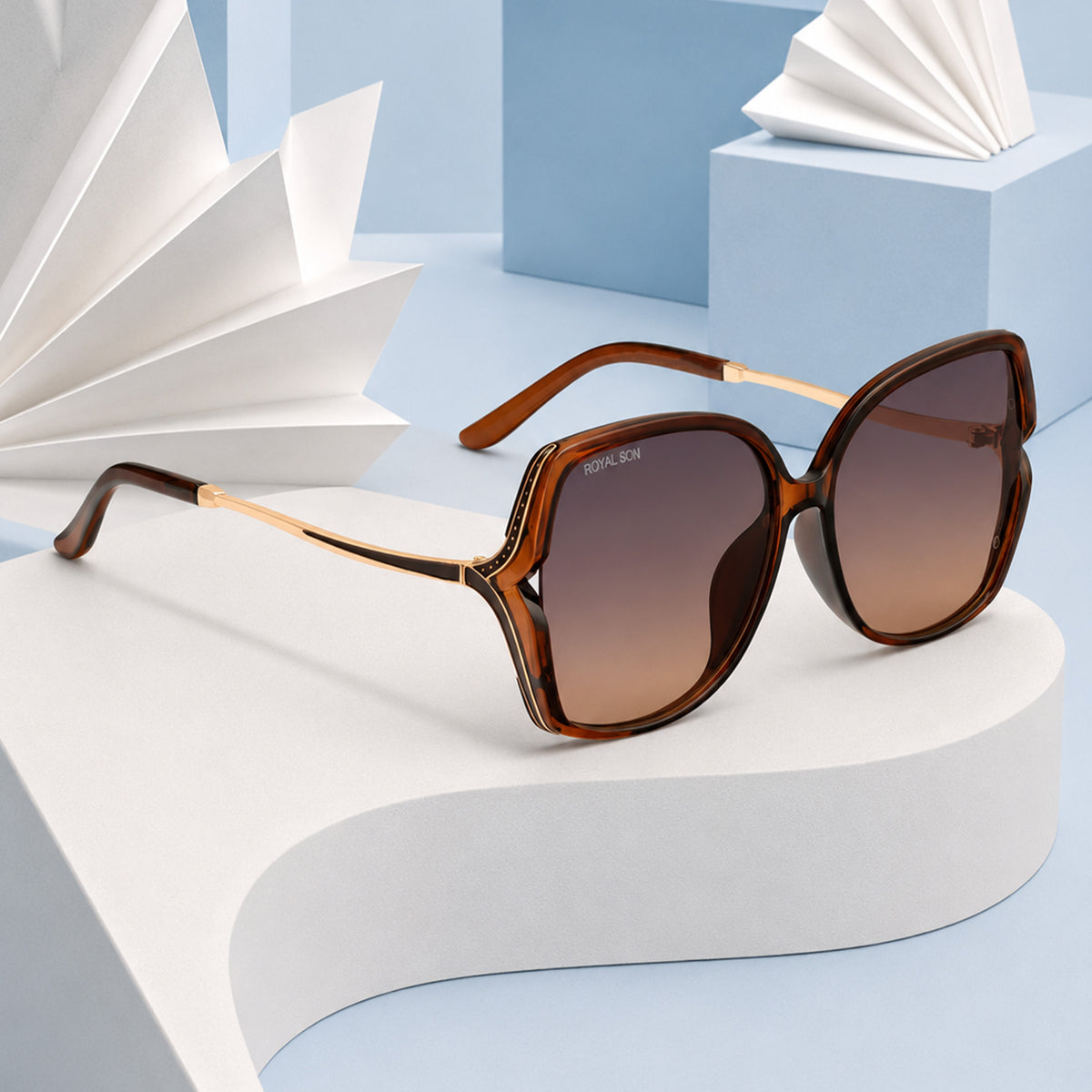 Royal Son Oversized Butterfly UV Protected Women Sunglasses - CHIWM00113-C3