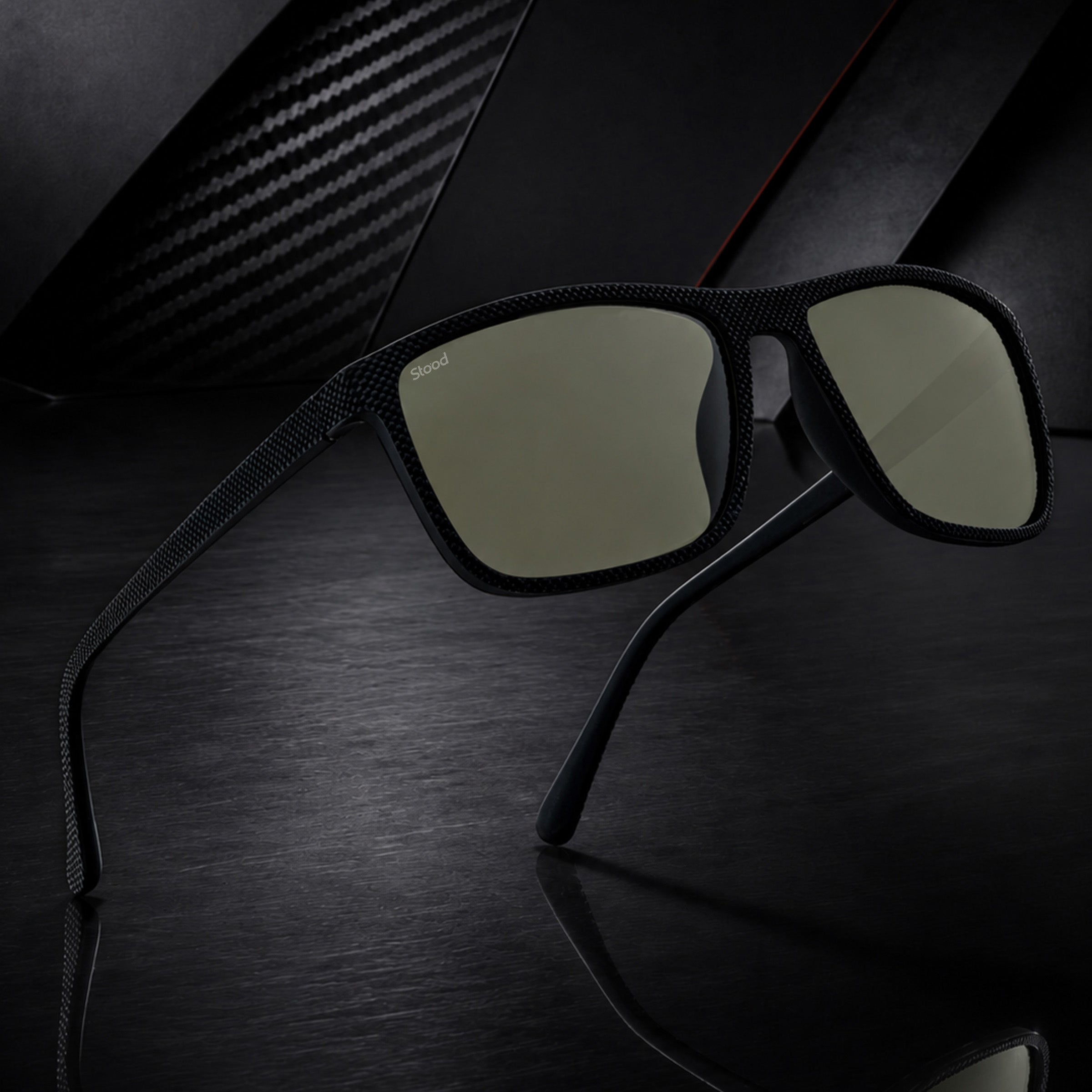 Stood Square Green Polarized UV Protection Chashma For Men & Women New Style – SG-STD0022-C2