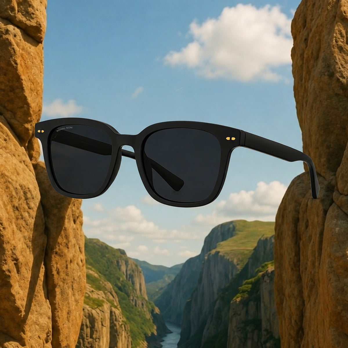 Royal Son Square UV Protection Men Women Sunglasses - CHI00127-C5