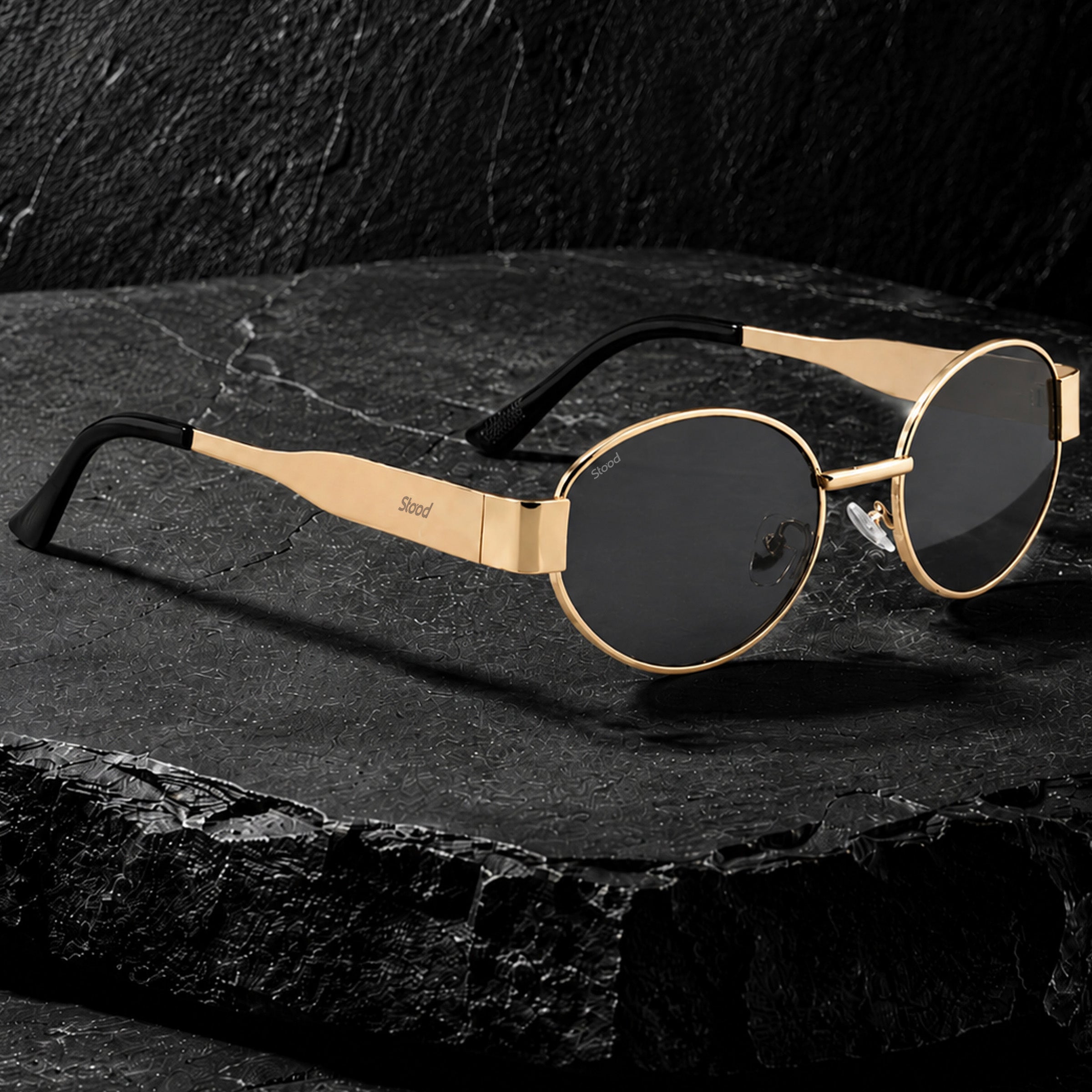 Stood Oval Black Sun Glasses For Men For Men & Women Stylish – SG-STD0023-C3