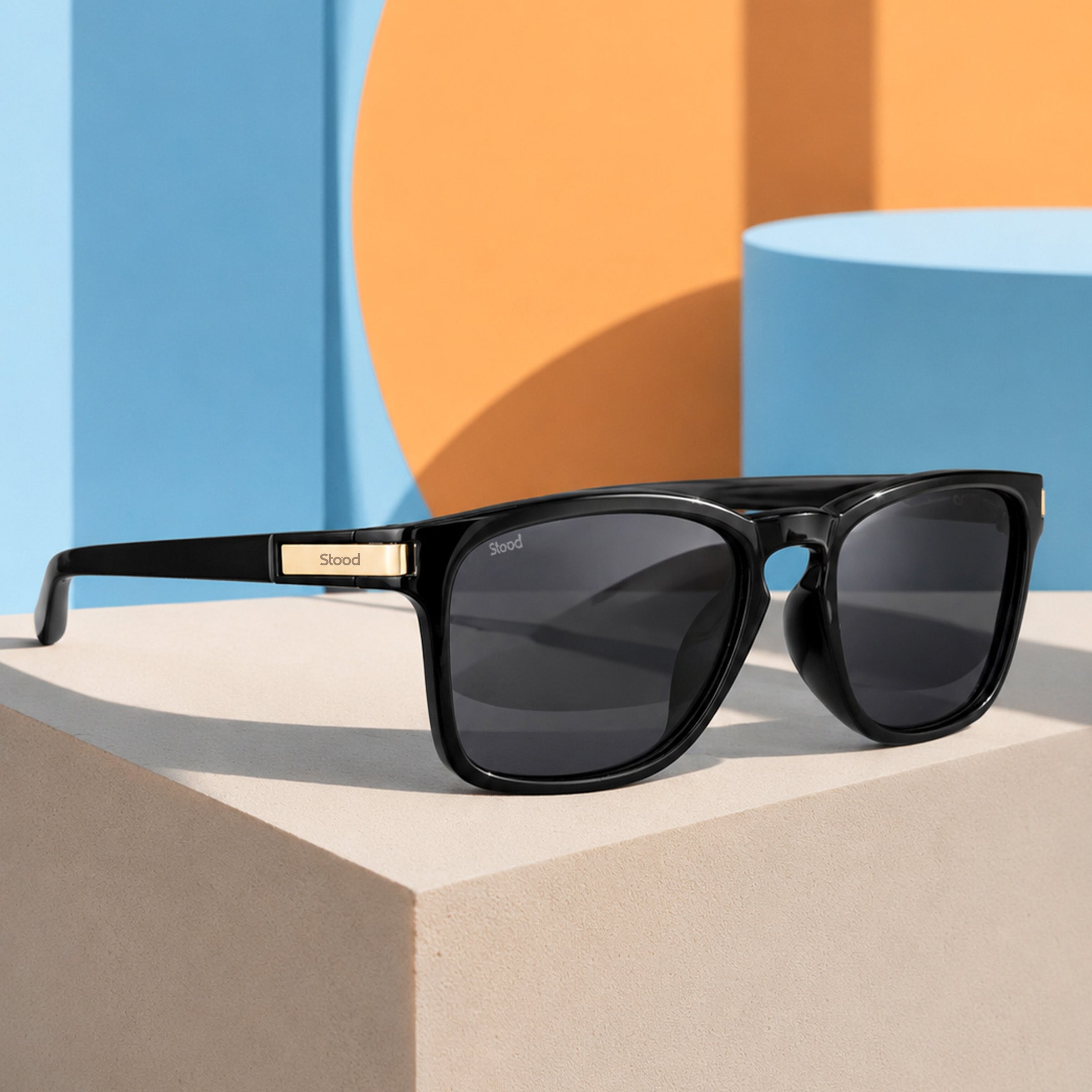 Stood Retro Square Polarized UV Protection Sunglasses For Men & Women Stylish – SG-STD0019-C1