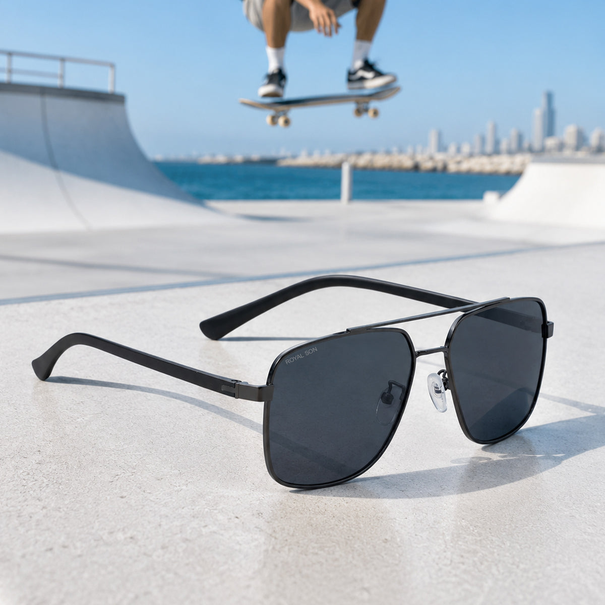 Royal Son Square Polarized Men Women Sunglasses - CHI0049