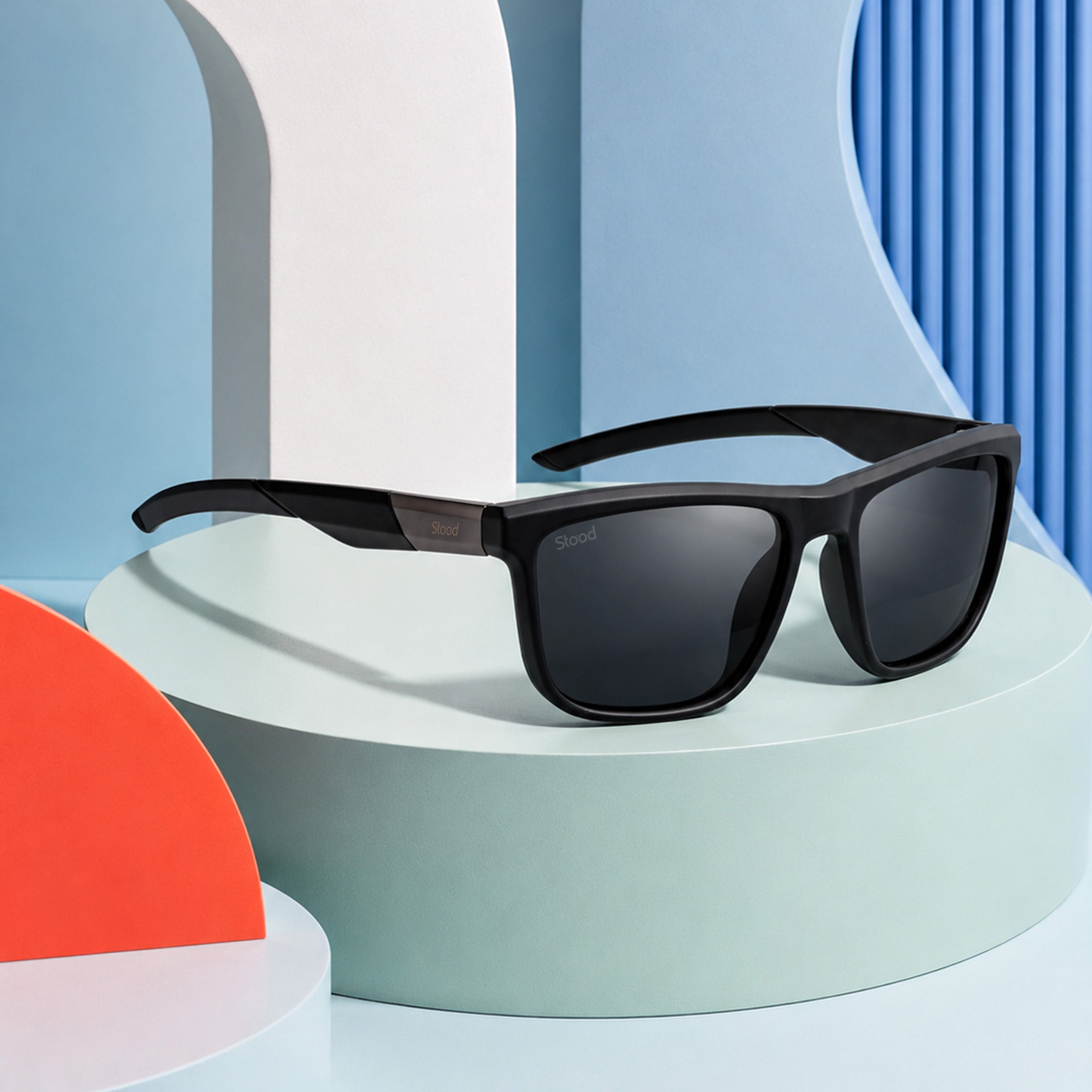 Stood Square Sports Black Polarized UV Protection Sunglasses For Men & Women Stylish – SG-STD0028-C1