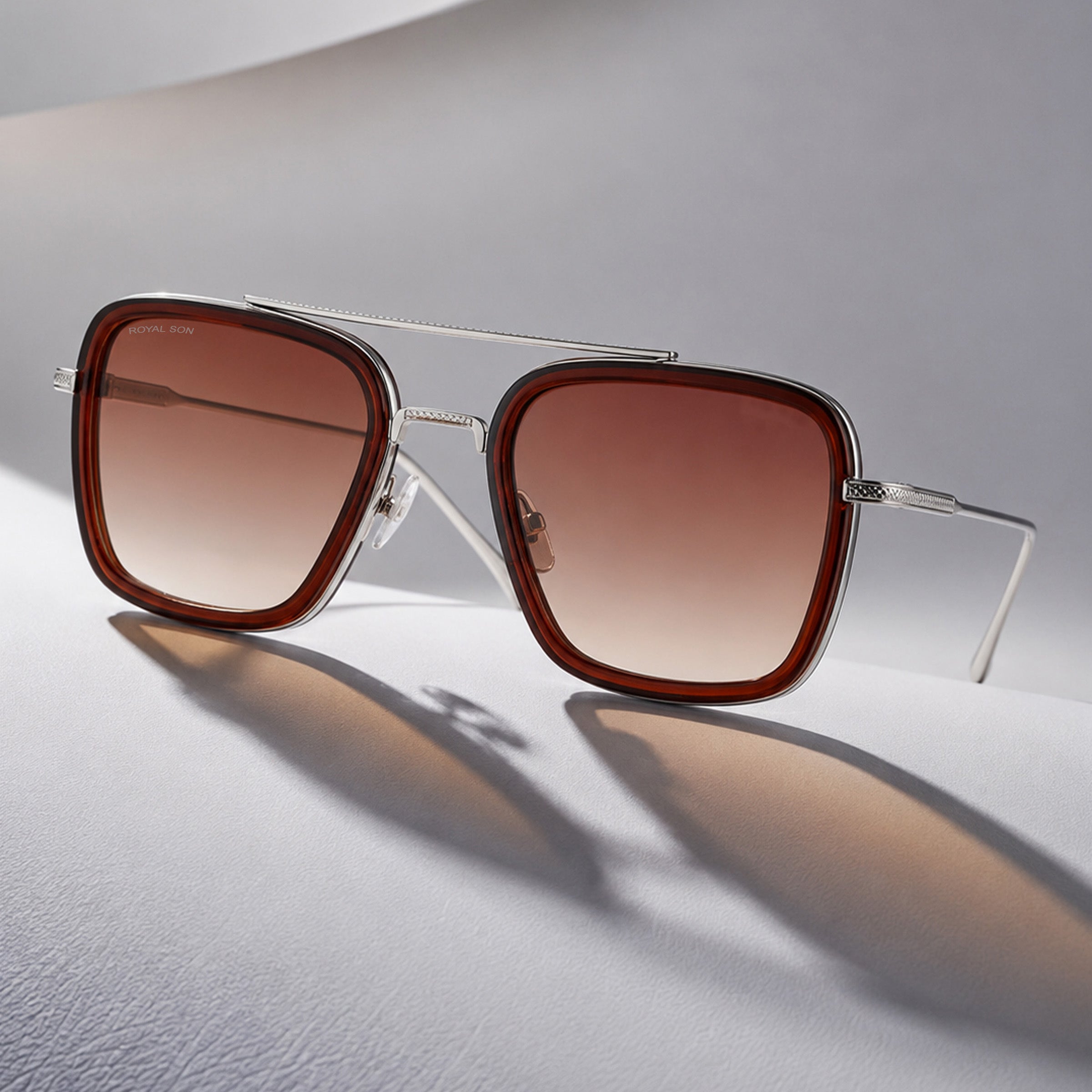 Royal Son Square UV Protected Men Women Sunglasses - CHI0073