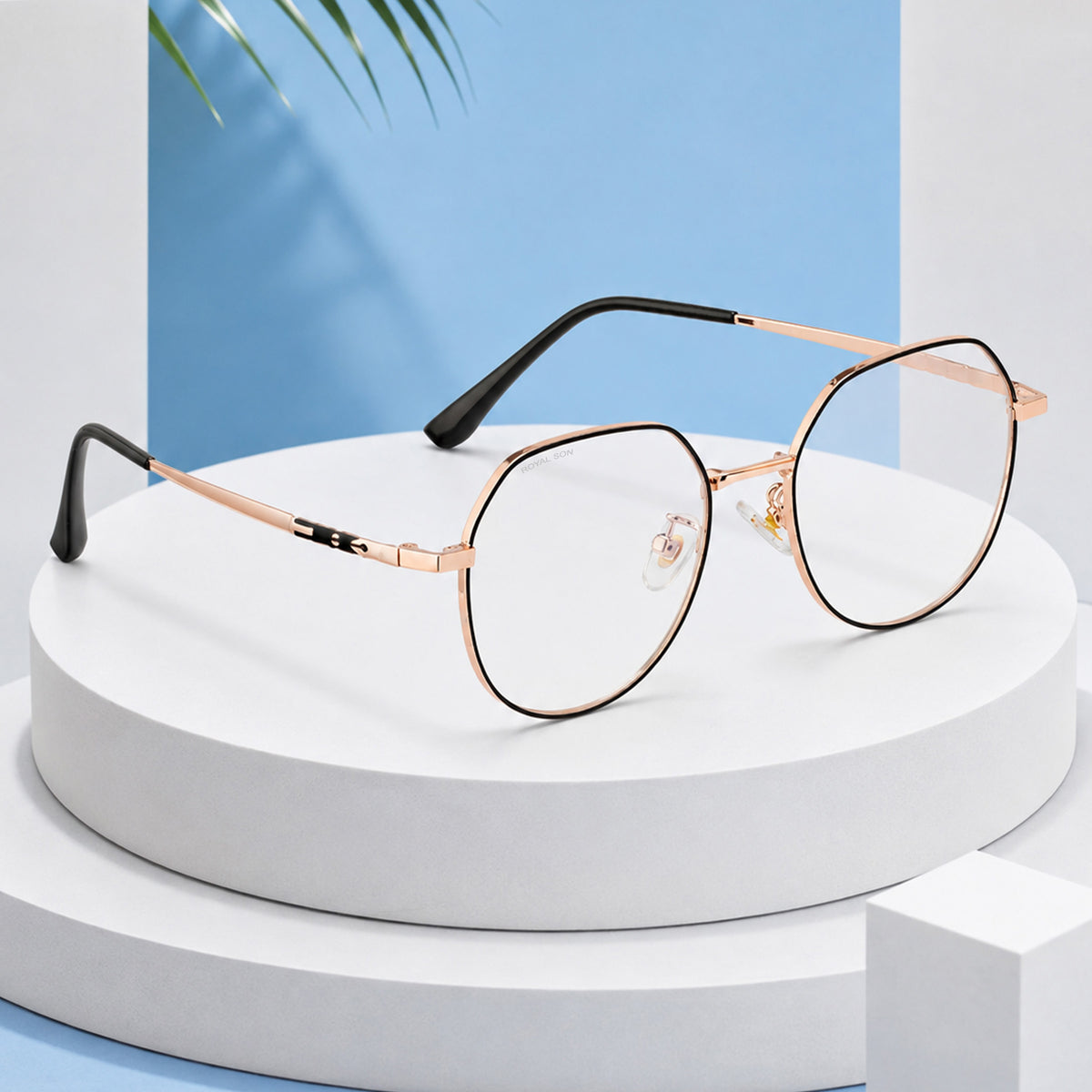 Royal Son Round Blue Ray Cut Men Women Eye Glasses - SF0018-C4