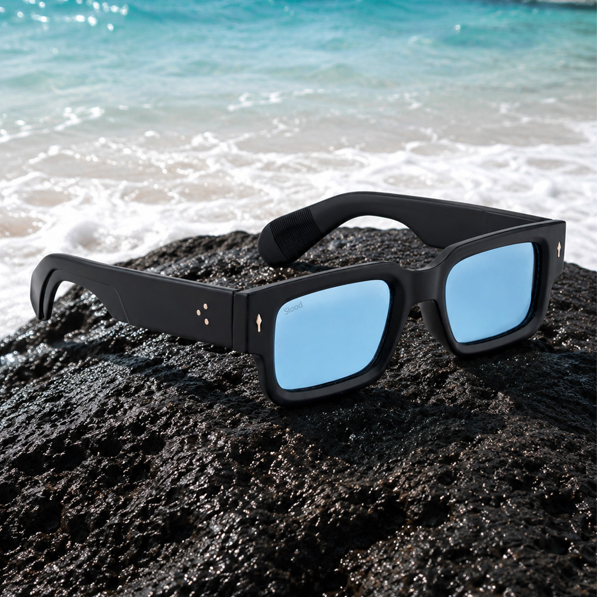 Stood Narrow Square Blue UV Protection Goggles For Men & Women Sunglasses – SG-STD0014-C4