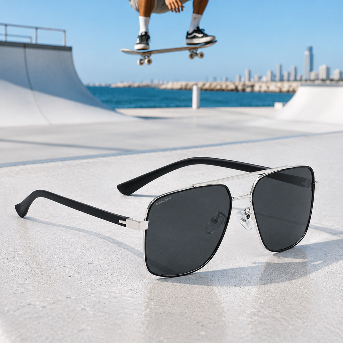 Royal Son Square Polarized Men Women Sunglasses - CHI0049-C1
