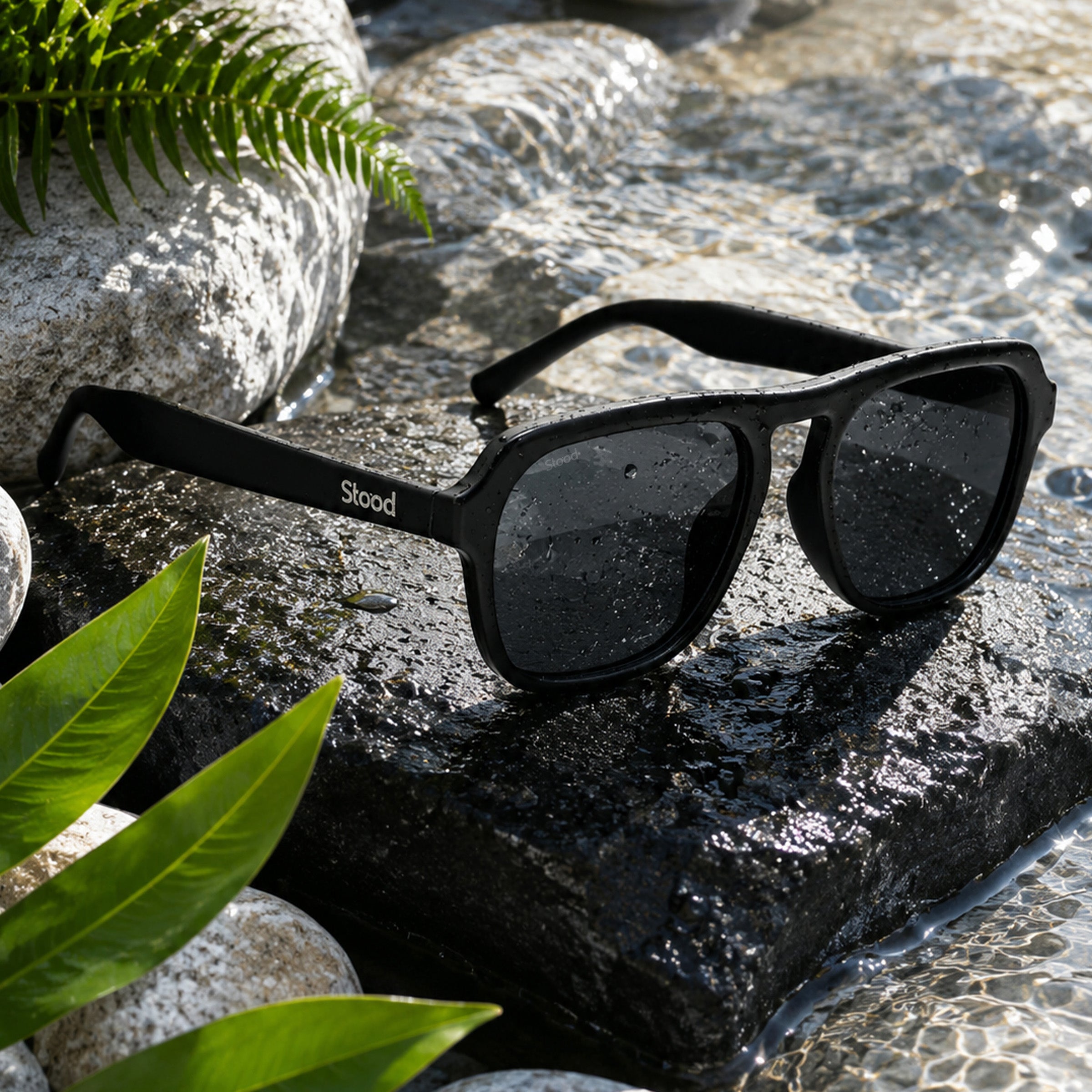 Stood Retro Square Black UV Protection Sunglasses For Men & Women Stylish – SG-STD0024-C1