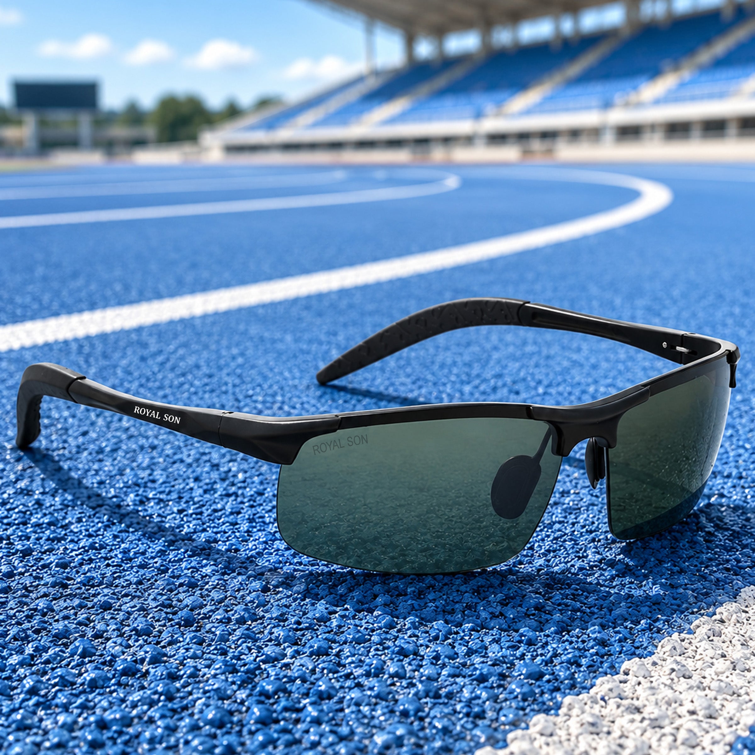 Royal Son Wrap-Around Polarized Men Sunglasses - CHI0094-C1
