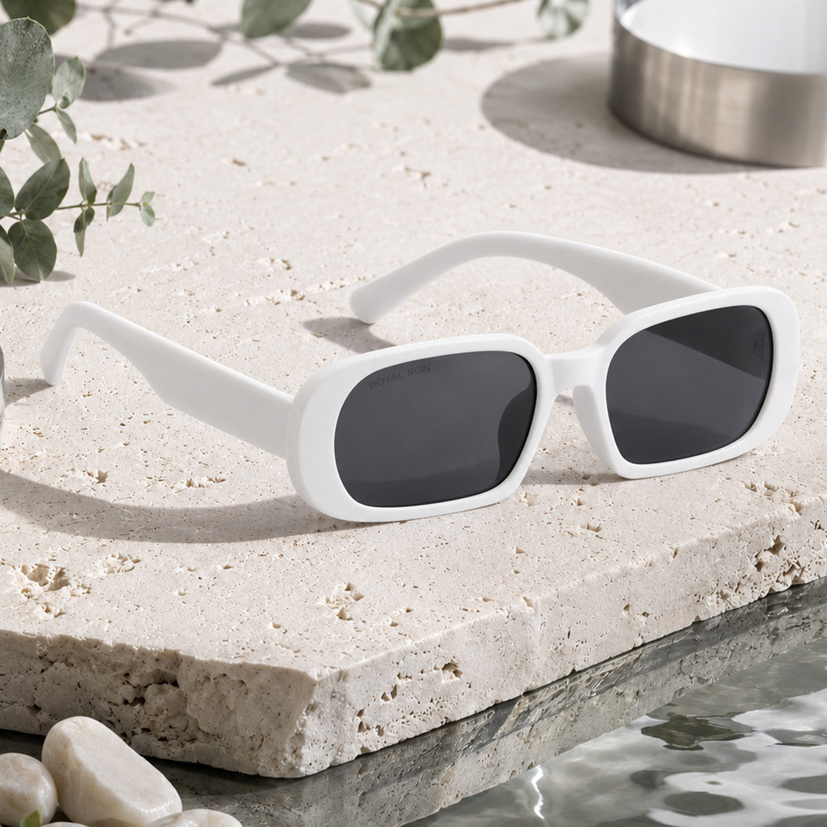 Royal Son Rectangular UV Protected Women Sunglasses - CHIWM00120-C3